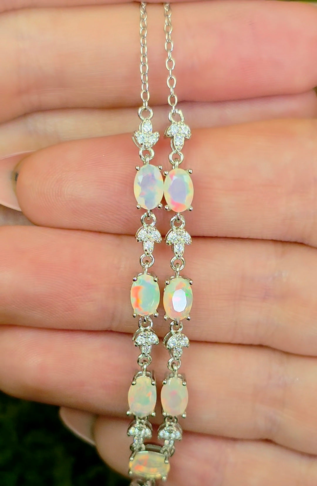 Faceted Opal Necklace