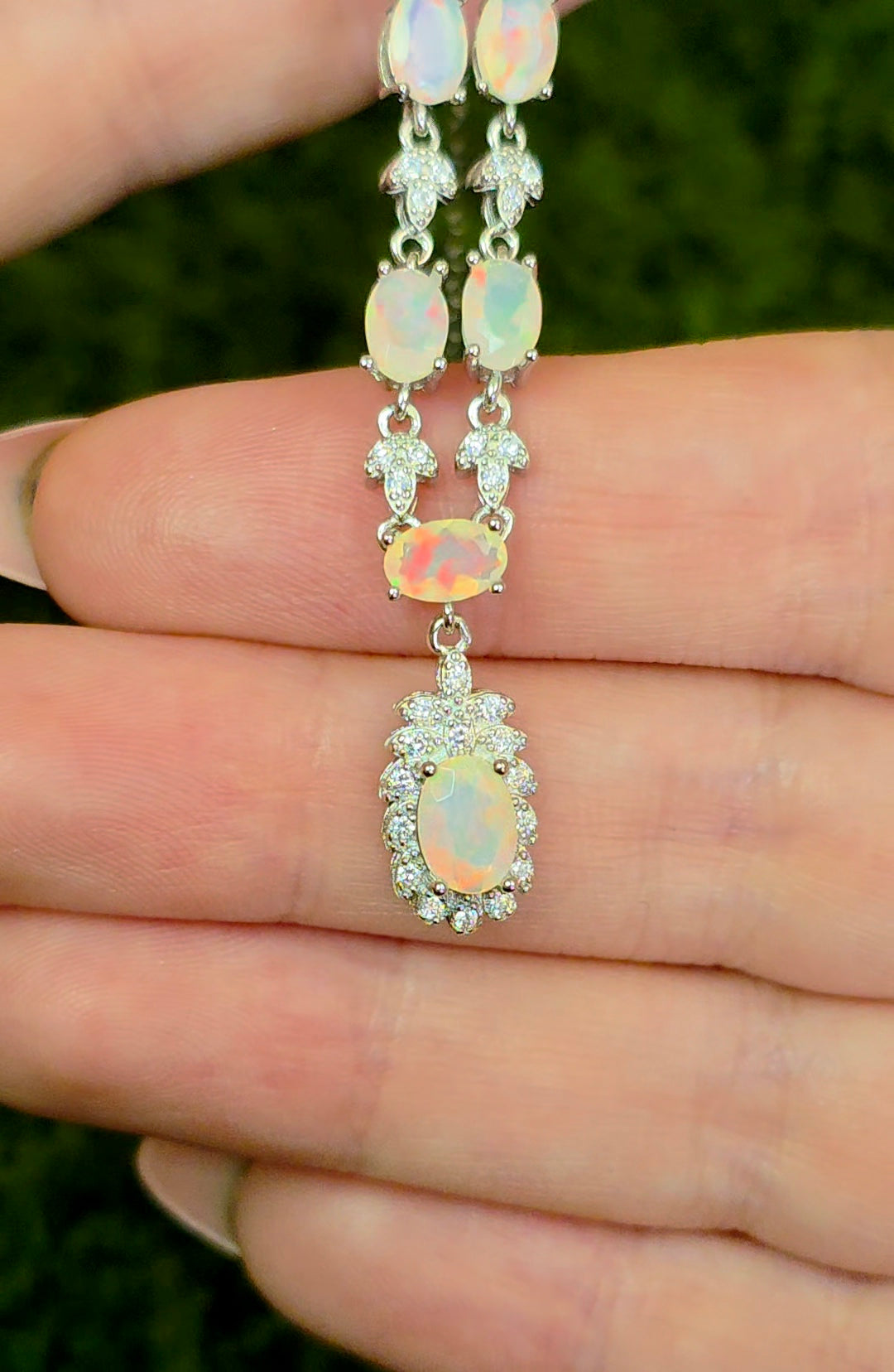 Faceted Opal Necklace