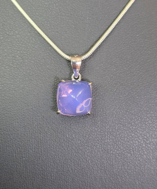 Lavender Moon Quartz Sugarloaf Pendant