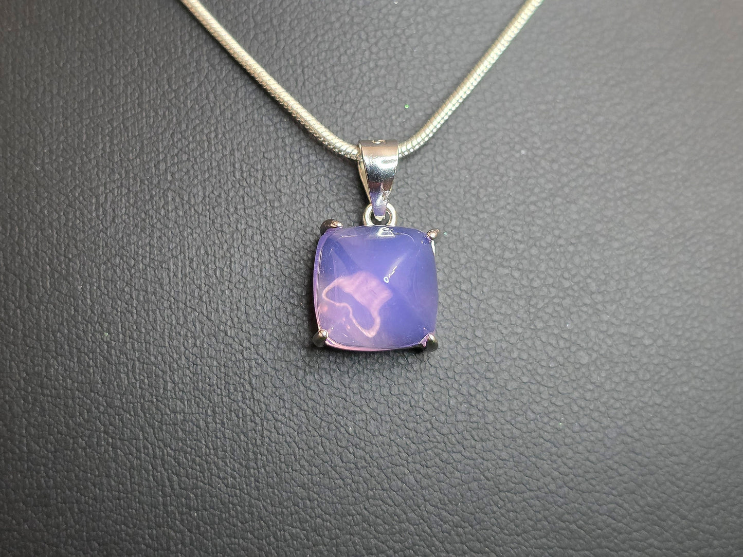 Lavender Moon Quartz Sugarloaf Pendant