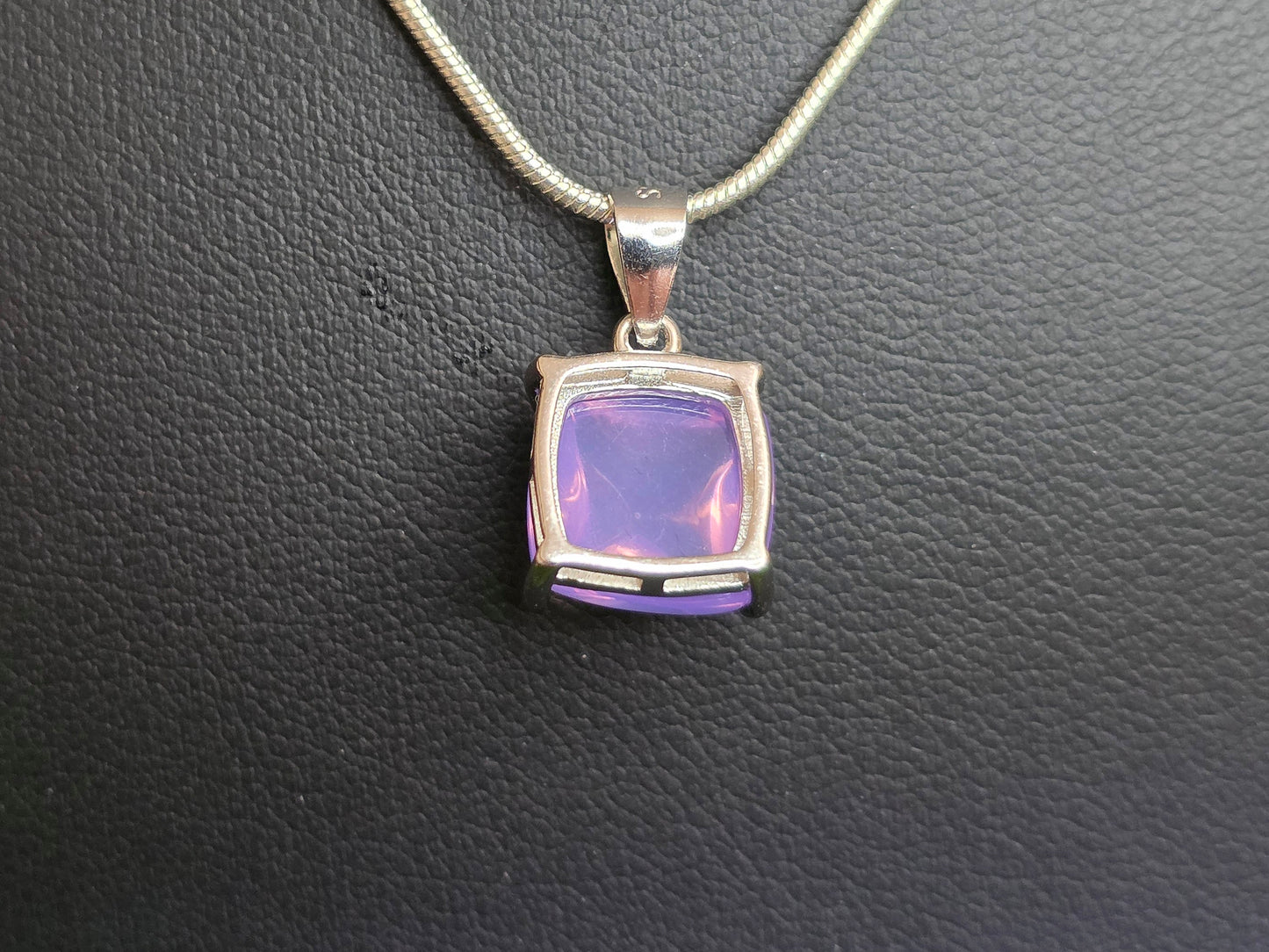 Lavender Moon Quartz Sugarloaf Pendant