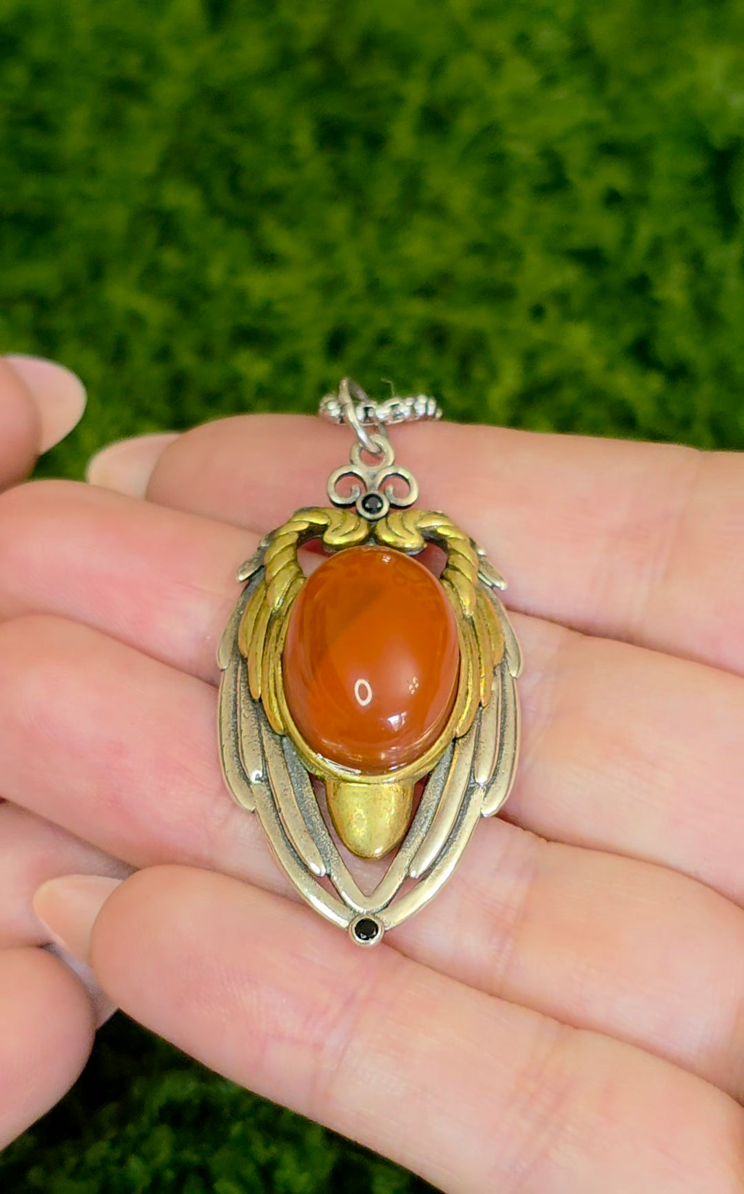 Carnelian Wings Pendant