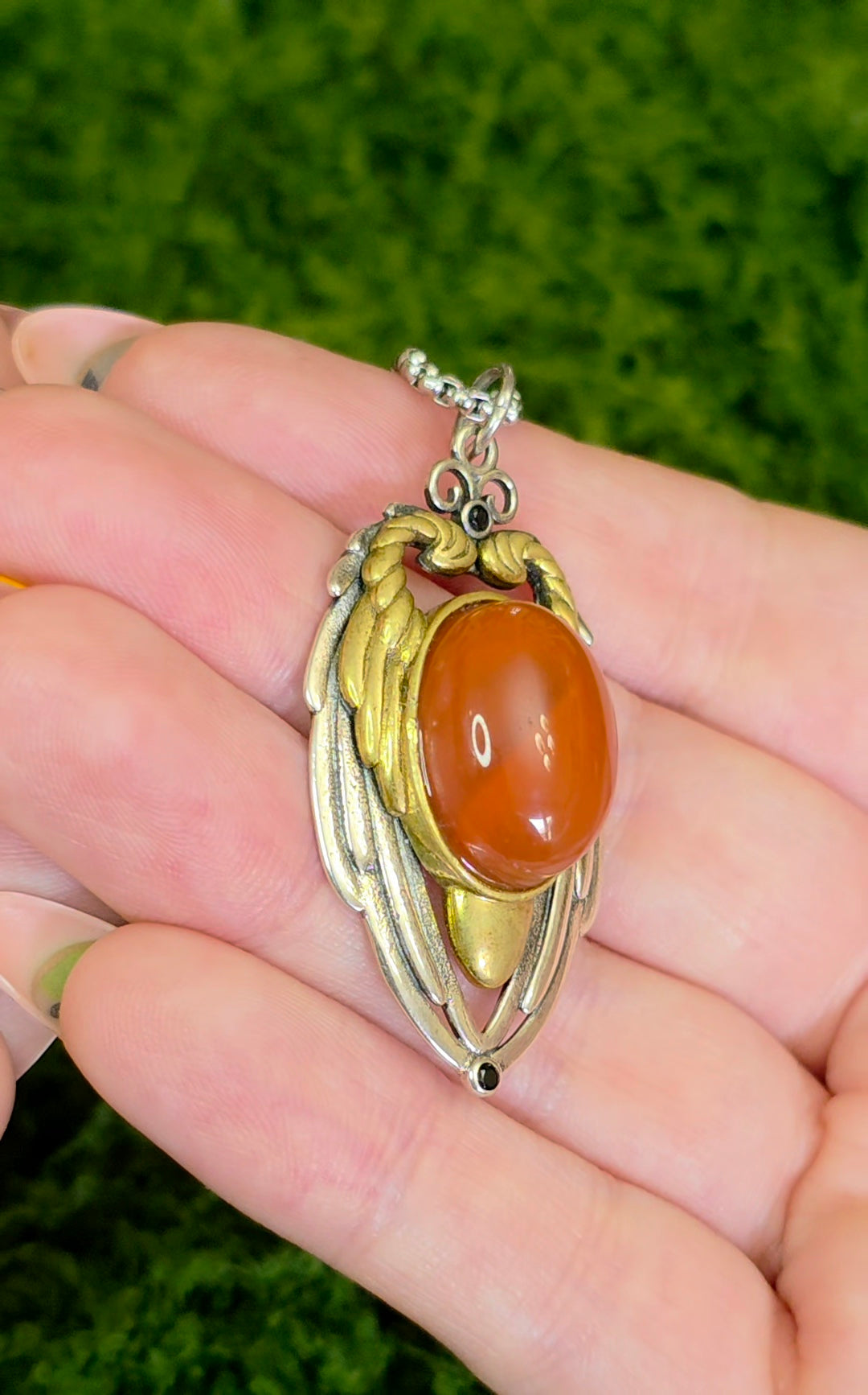 Carnelian Wings Pendant