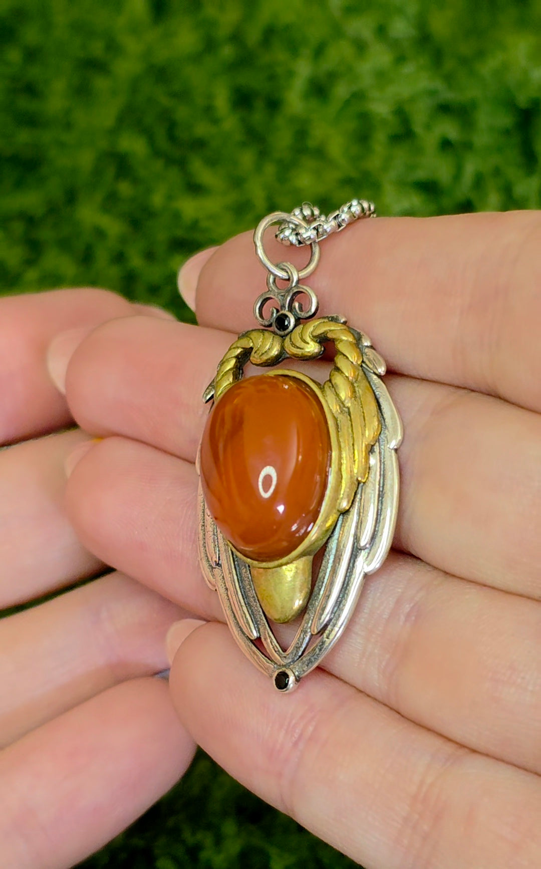 Carnelian Wings Pendant