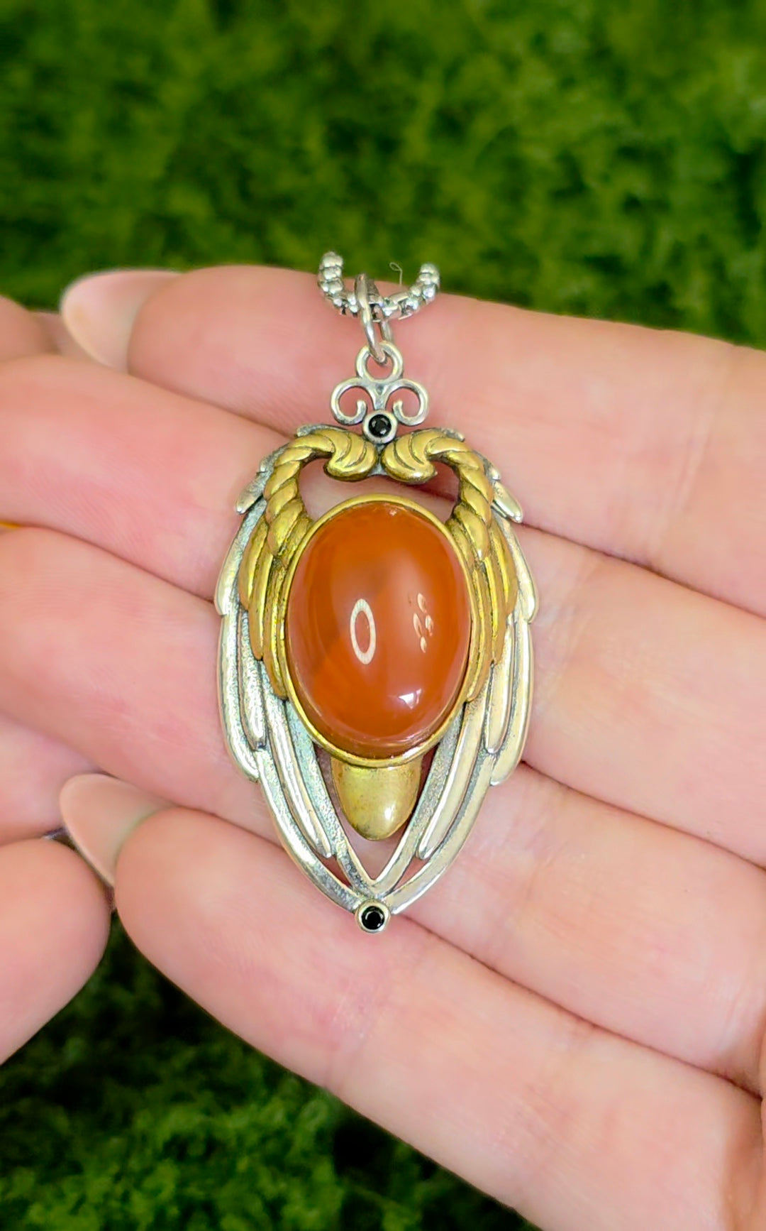 Carnelian Wings Pendant