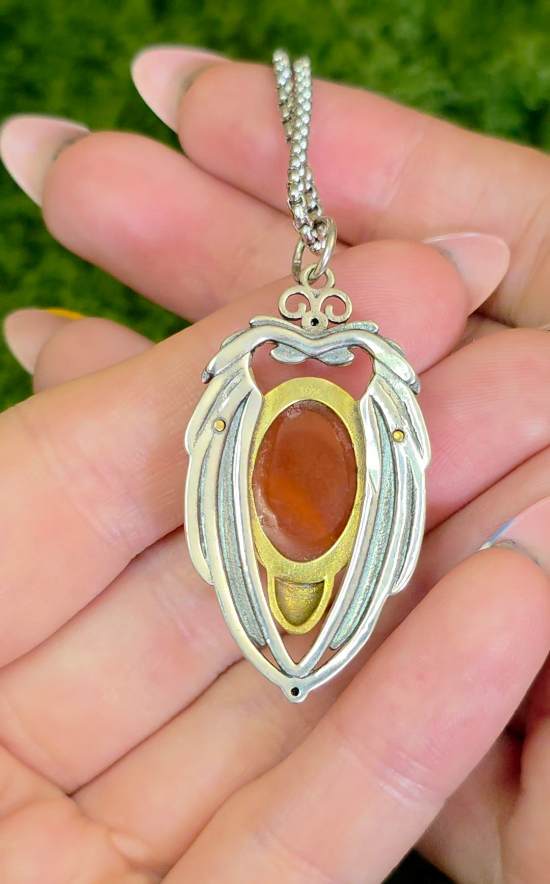 Carnelian Wings Pendant