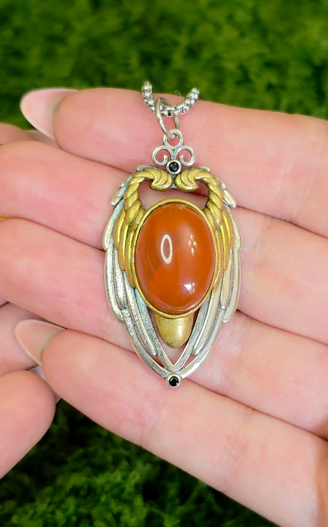 Carnelian Wings Pendant