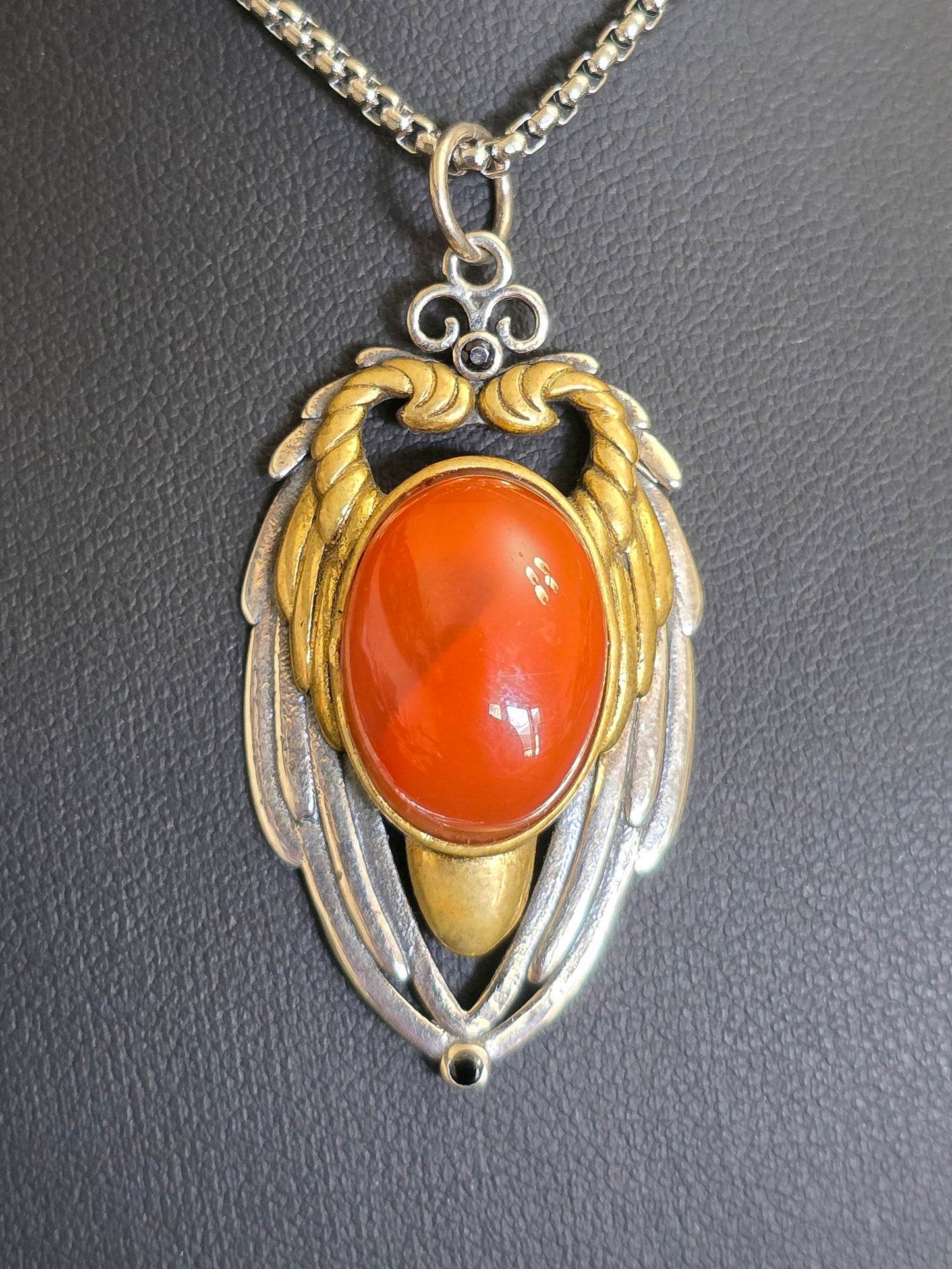 Carnelian Wings Pendant
