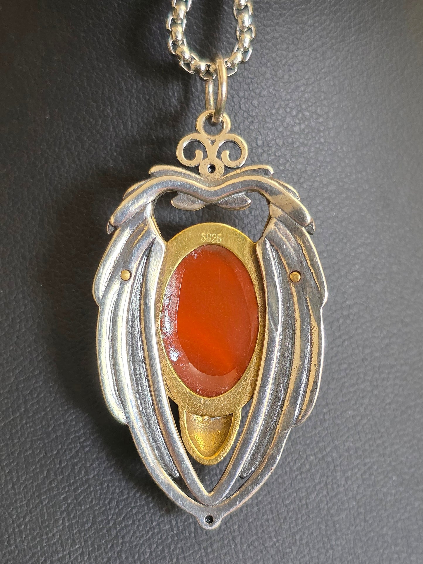 Carnelian Wings Pendant