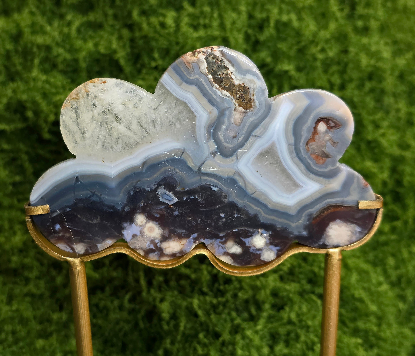 Blue Flower Agate Rain Cloud B