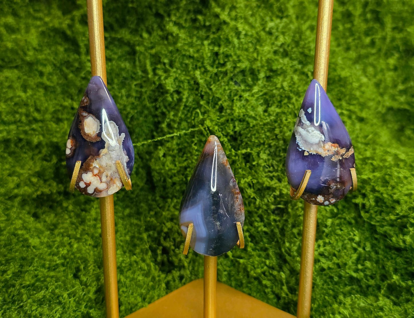 Blue Flower Agate Rain Cloud B