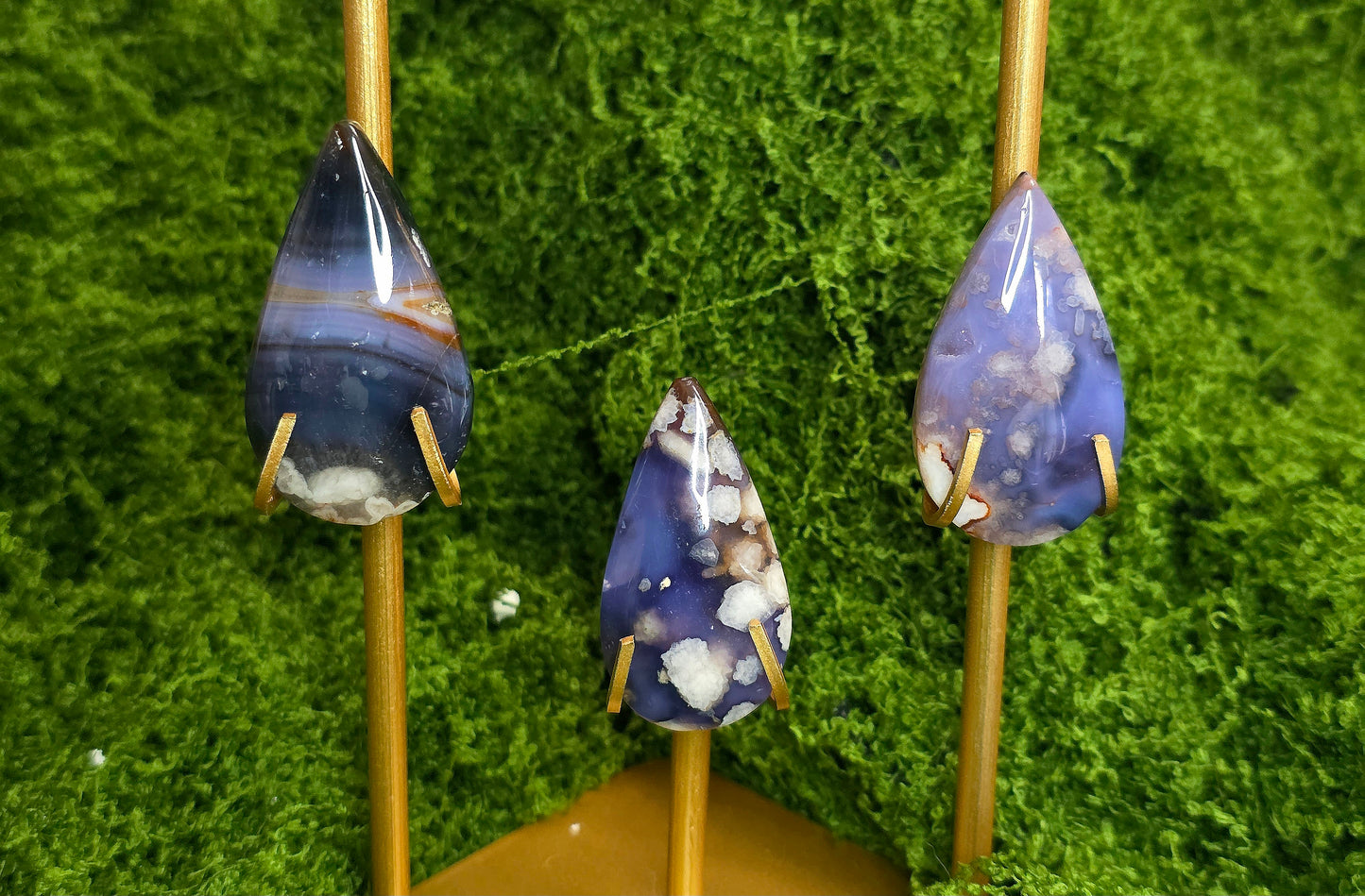 Blue Flower Agate Rain Cloud C