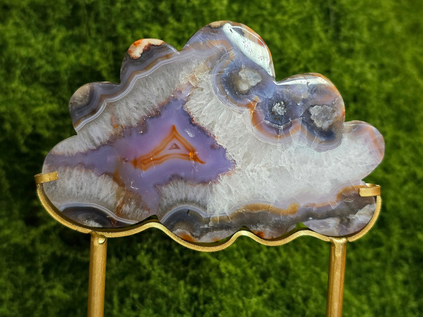 Blue Flower Agate Rain Cloud C