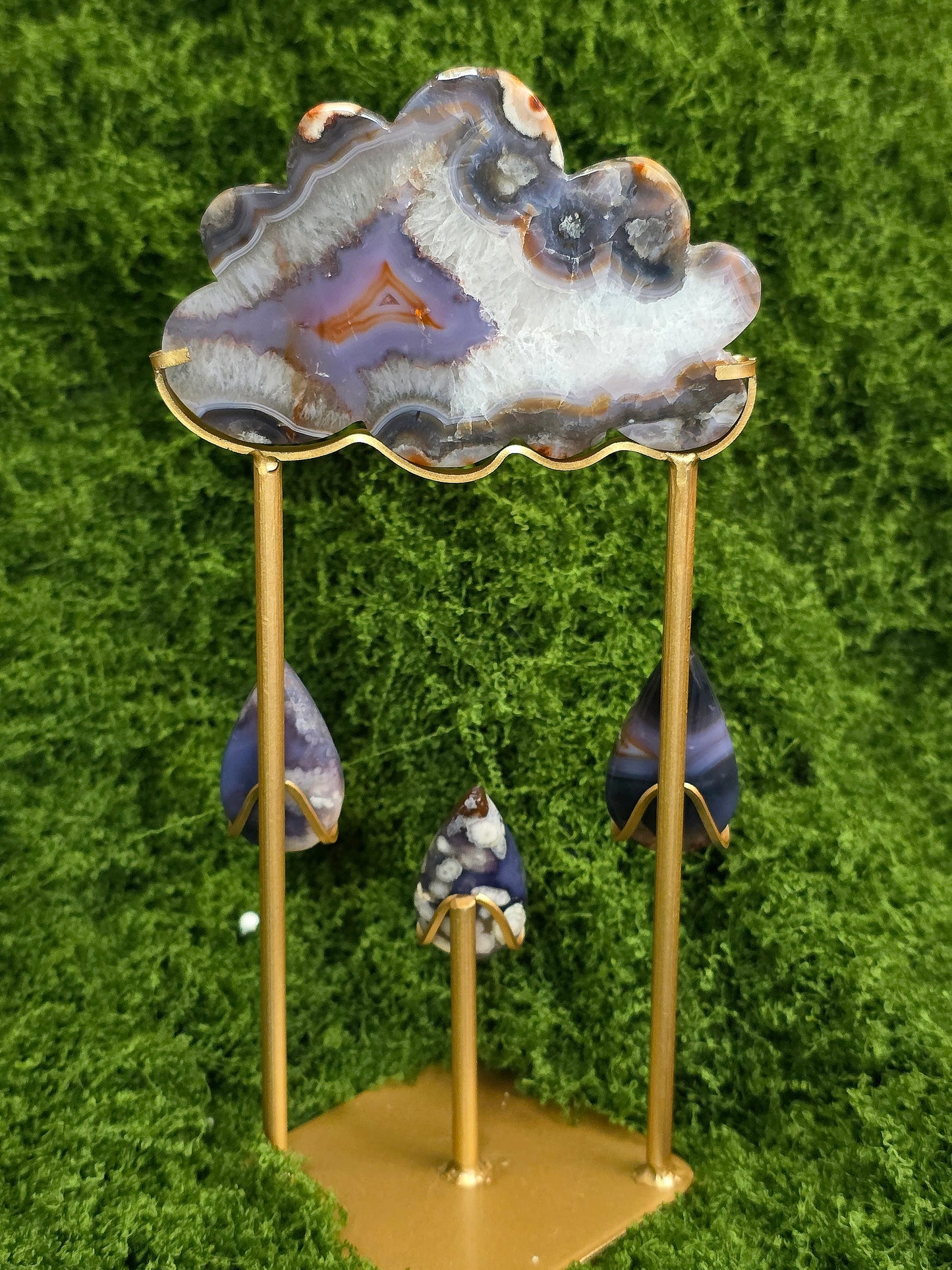 Blue Flower Agate Rain Cloud C