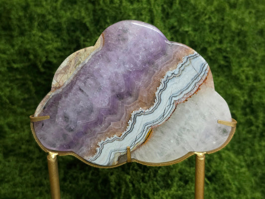 Amethyst and Crazy Lace Agate Rain Cloud