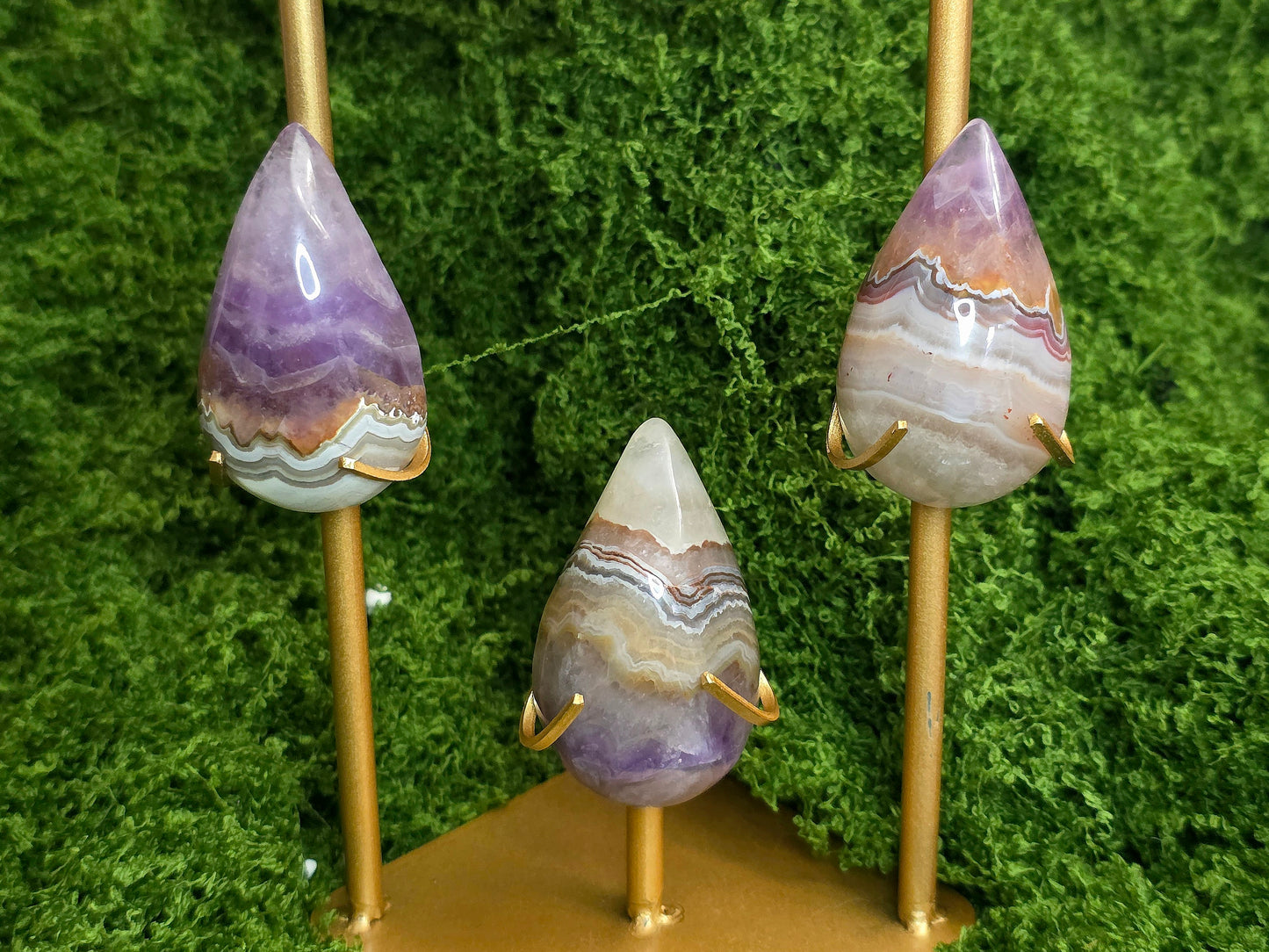 Amethyst and Crazy Lace Agate Rain Cloud
