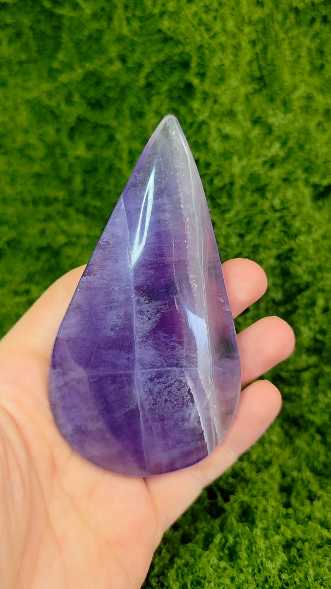 Purple Fluorite Water Drop