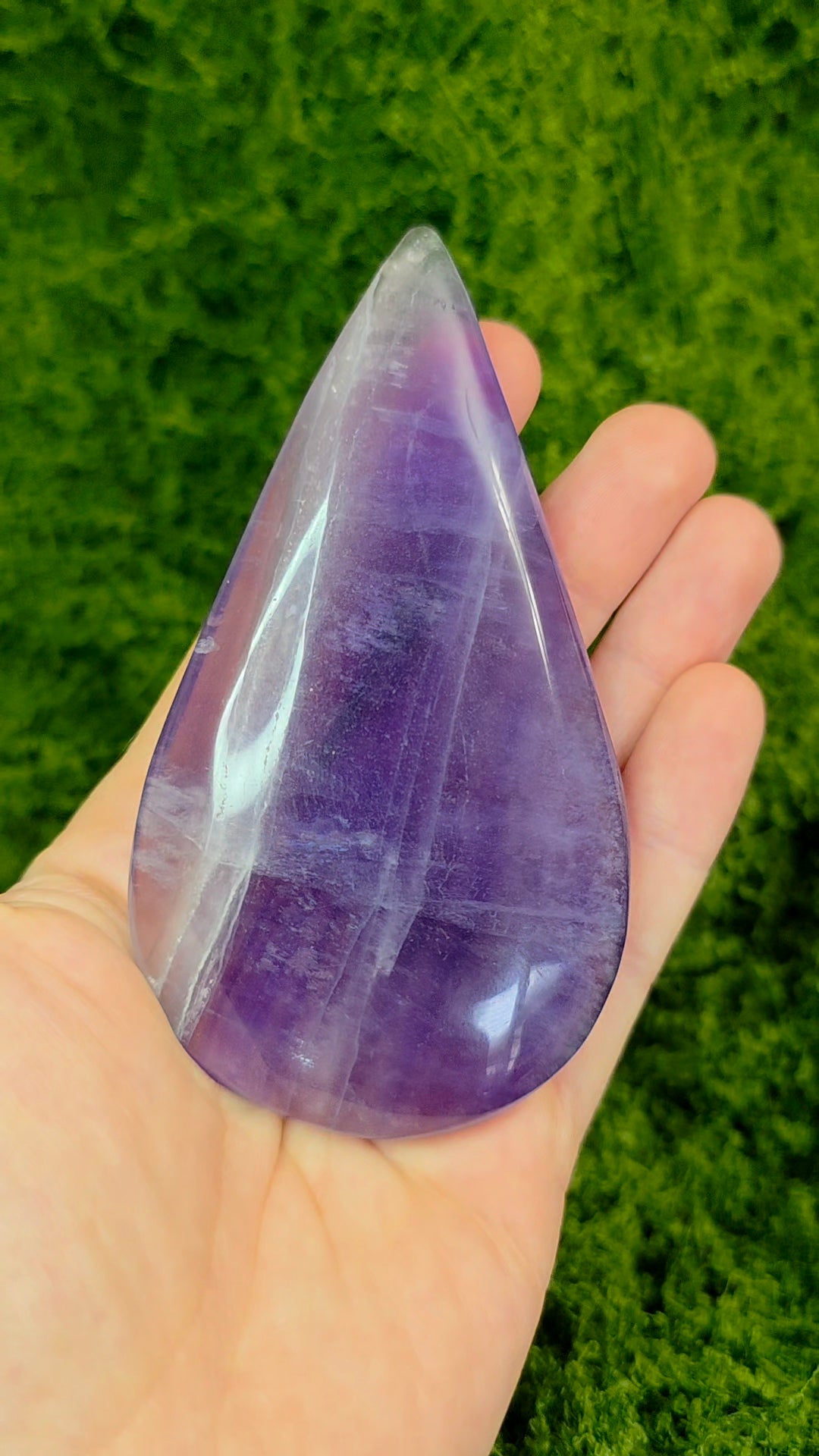 Purple Fluorite Water Drop