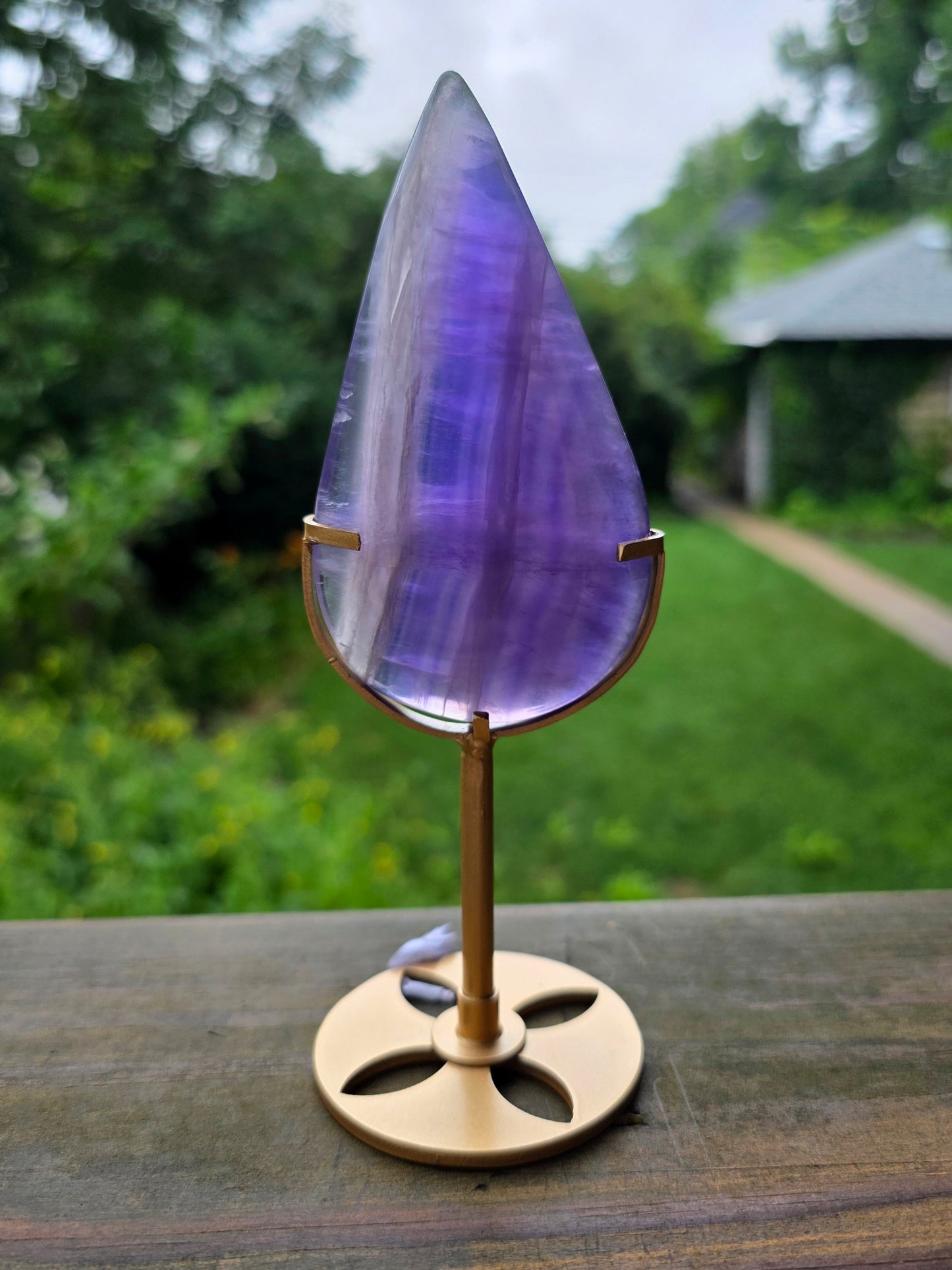 Purple Fluorite Water Drop