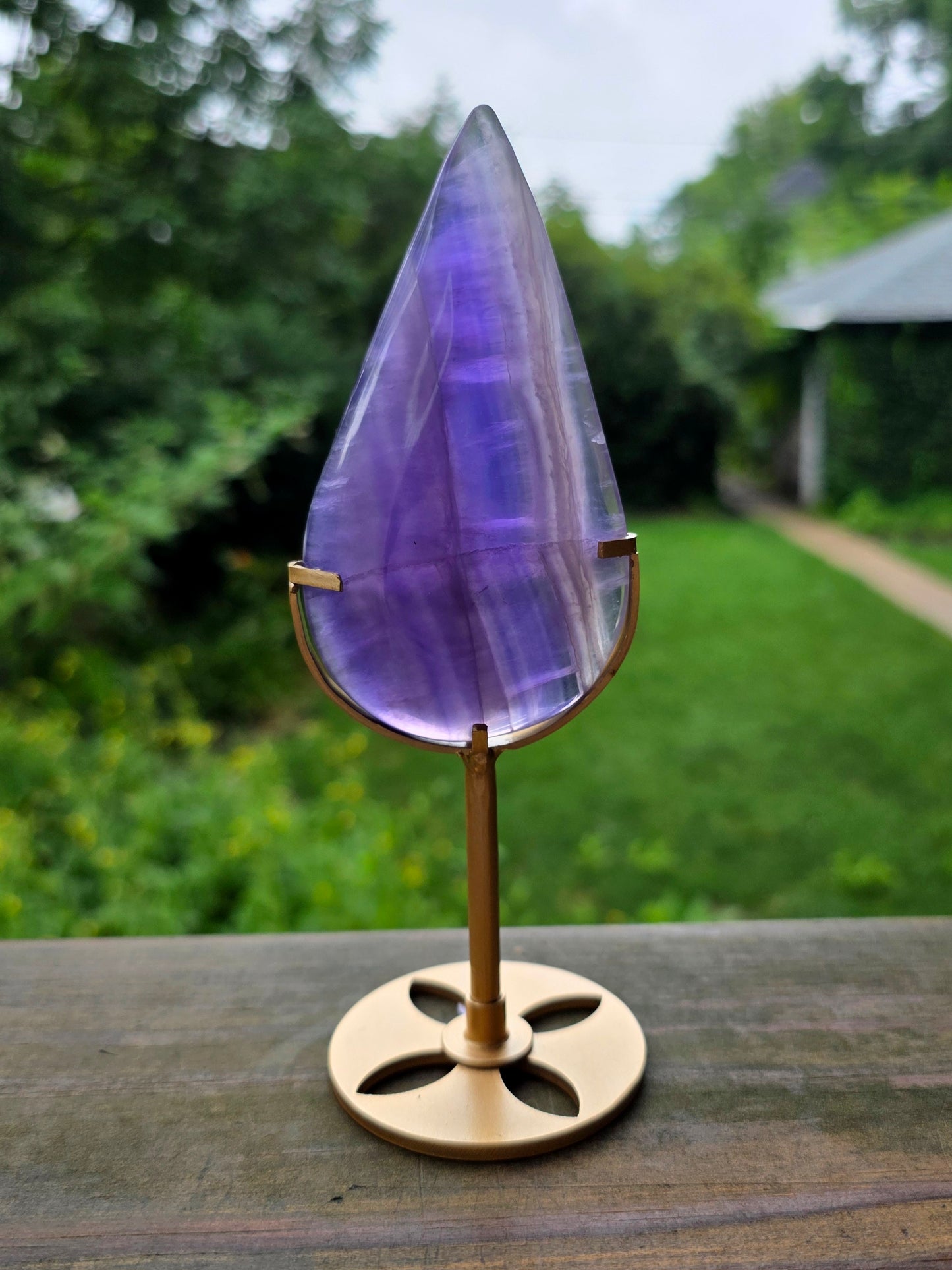 Purple Fluorite Water Drop