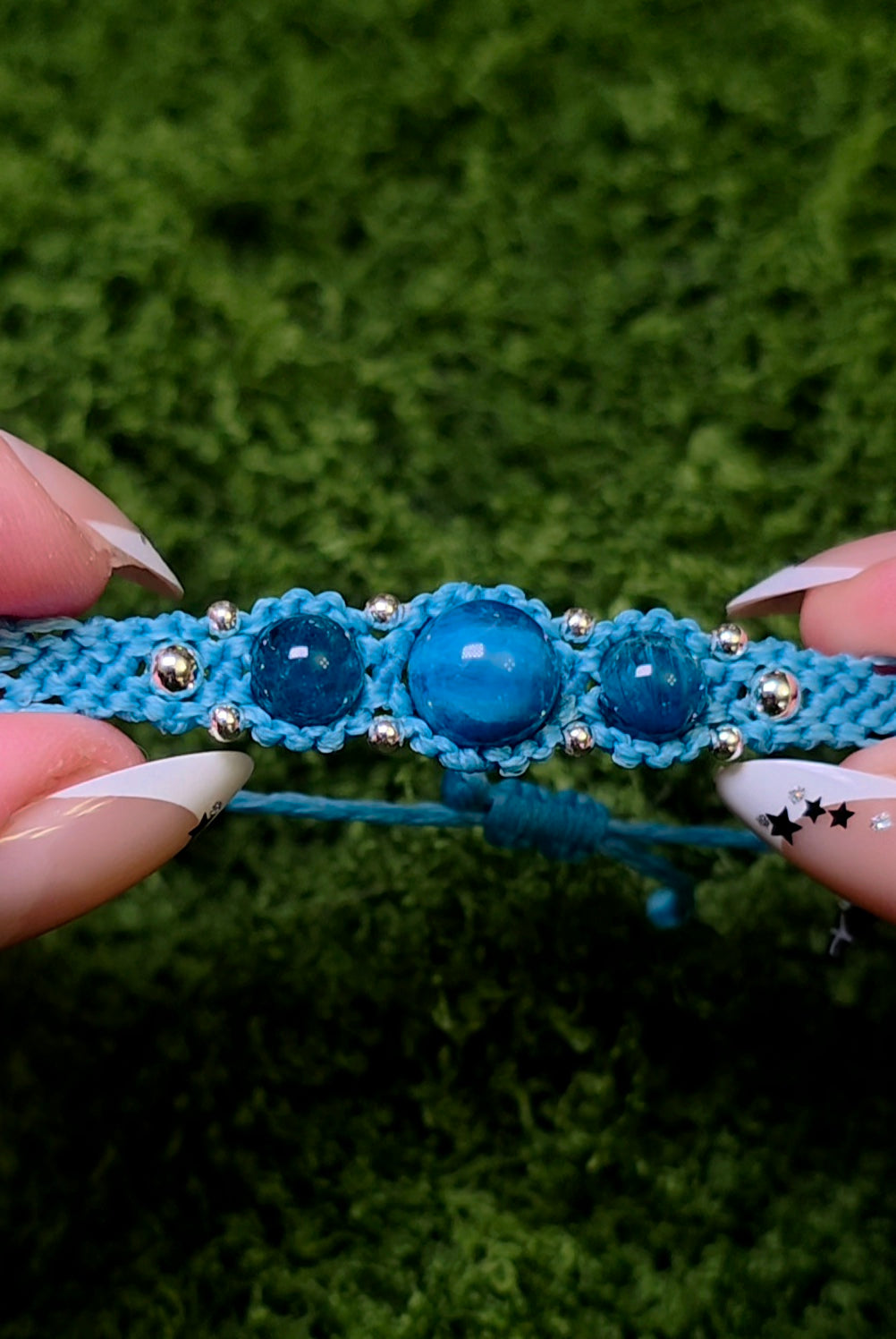 Macrame Apatite Adjustable Bracelet