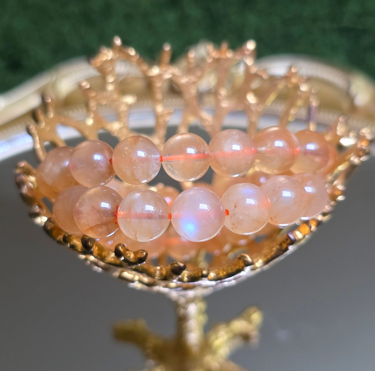 Flashy Golden Healer Stretch Bracelet - 10mm