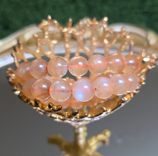 Flashy Golden Healer Stretch Bracelet - 10mm