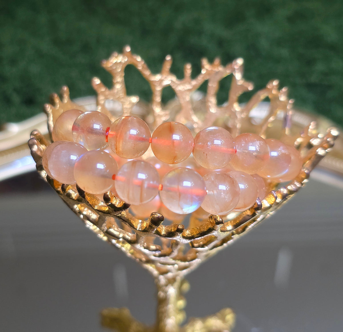 Flashy Golden Healer Stretch Bracelet - 10mm