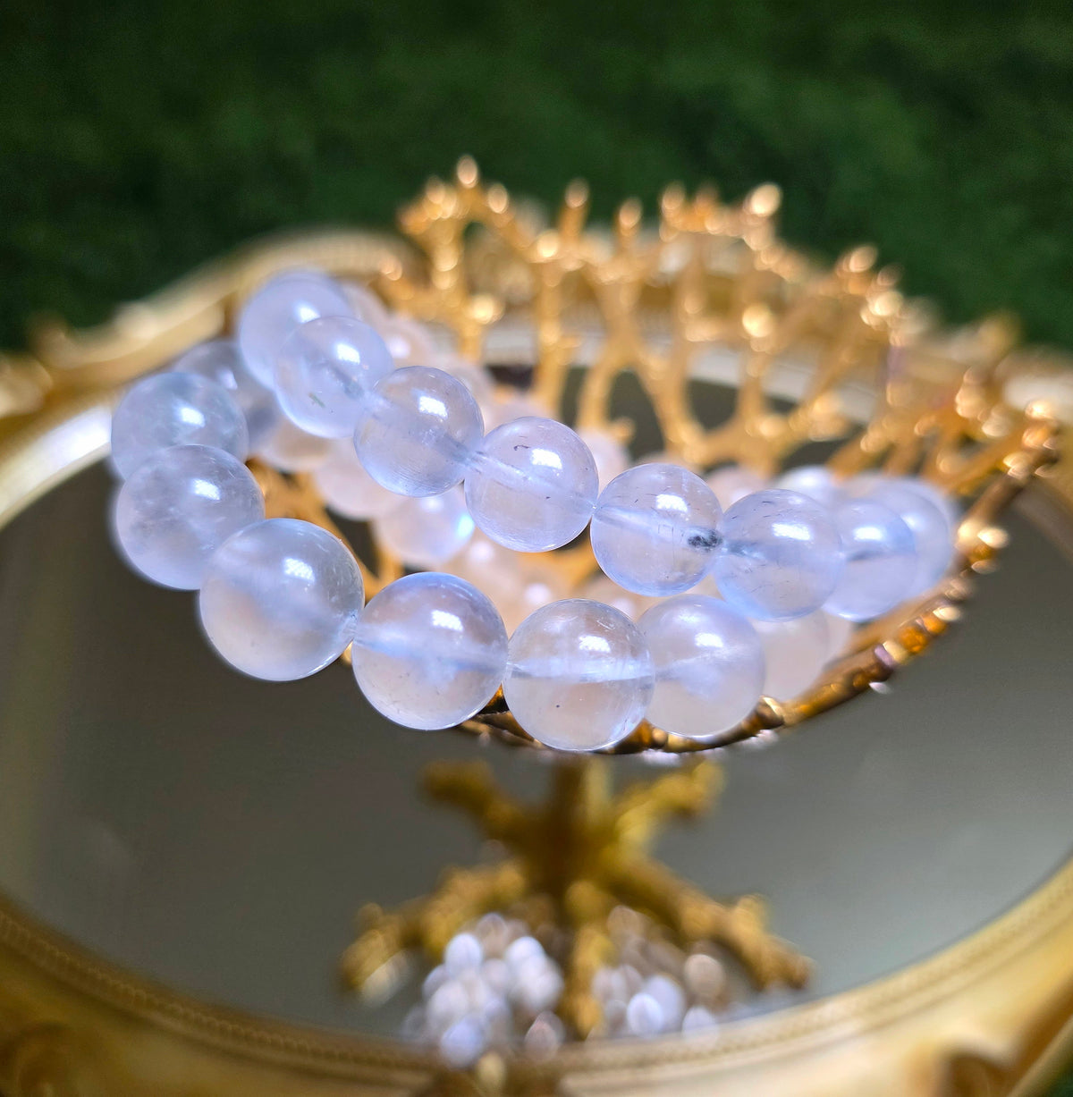 Rainbow Moonstone Stretch Bracelet - 10.5 / 12mm