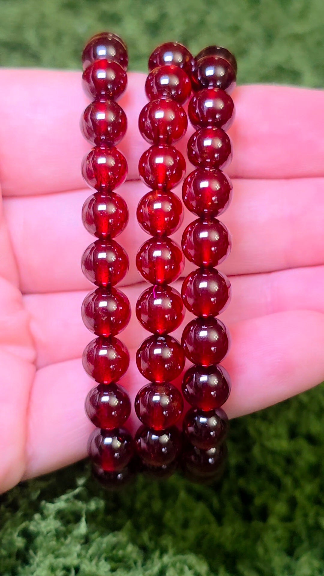 High Quality Garnet Stretch Bracelet - 8mm