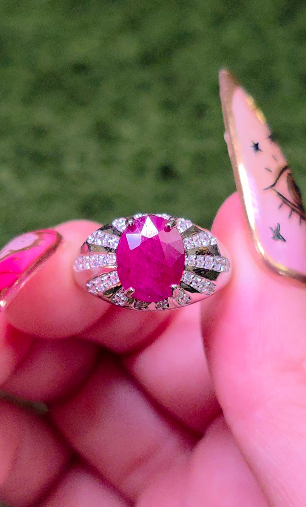 Natural Ruby Statement Ring