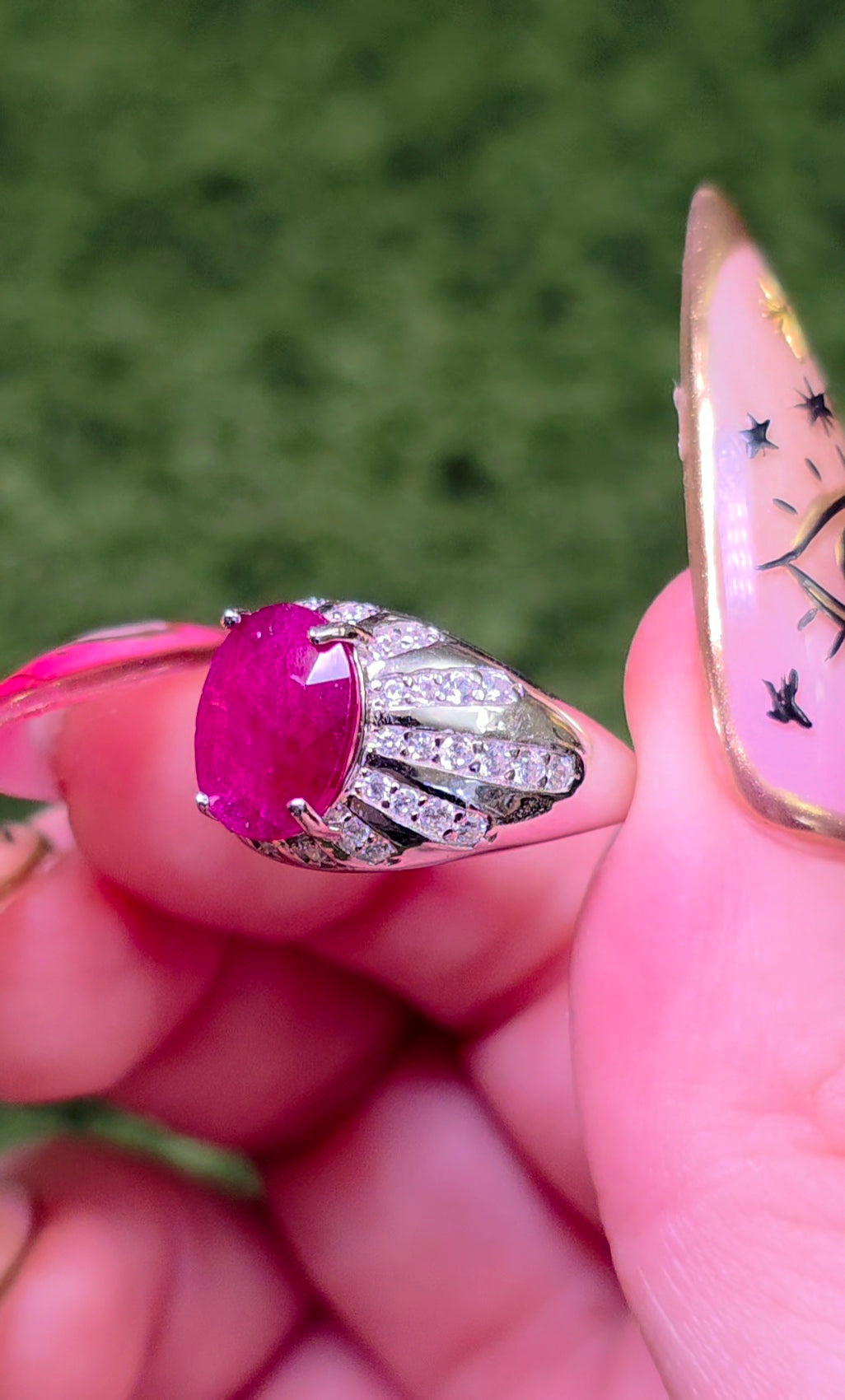 Natural Ruby Statement Ring