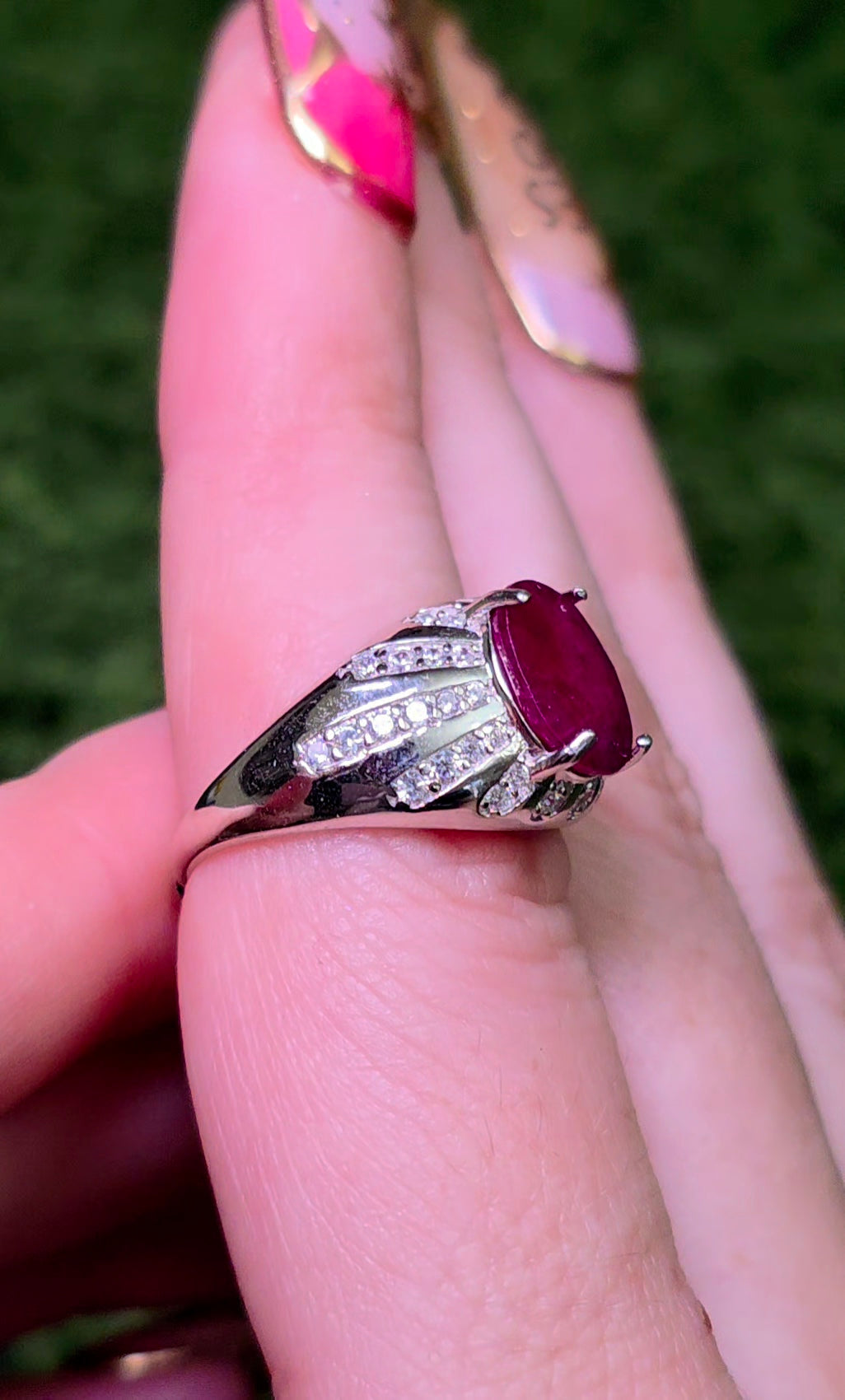 Natural Ruby Statement Ring