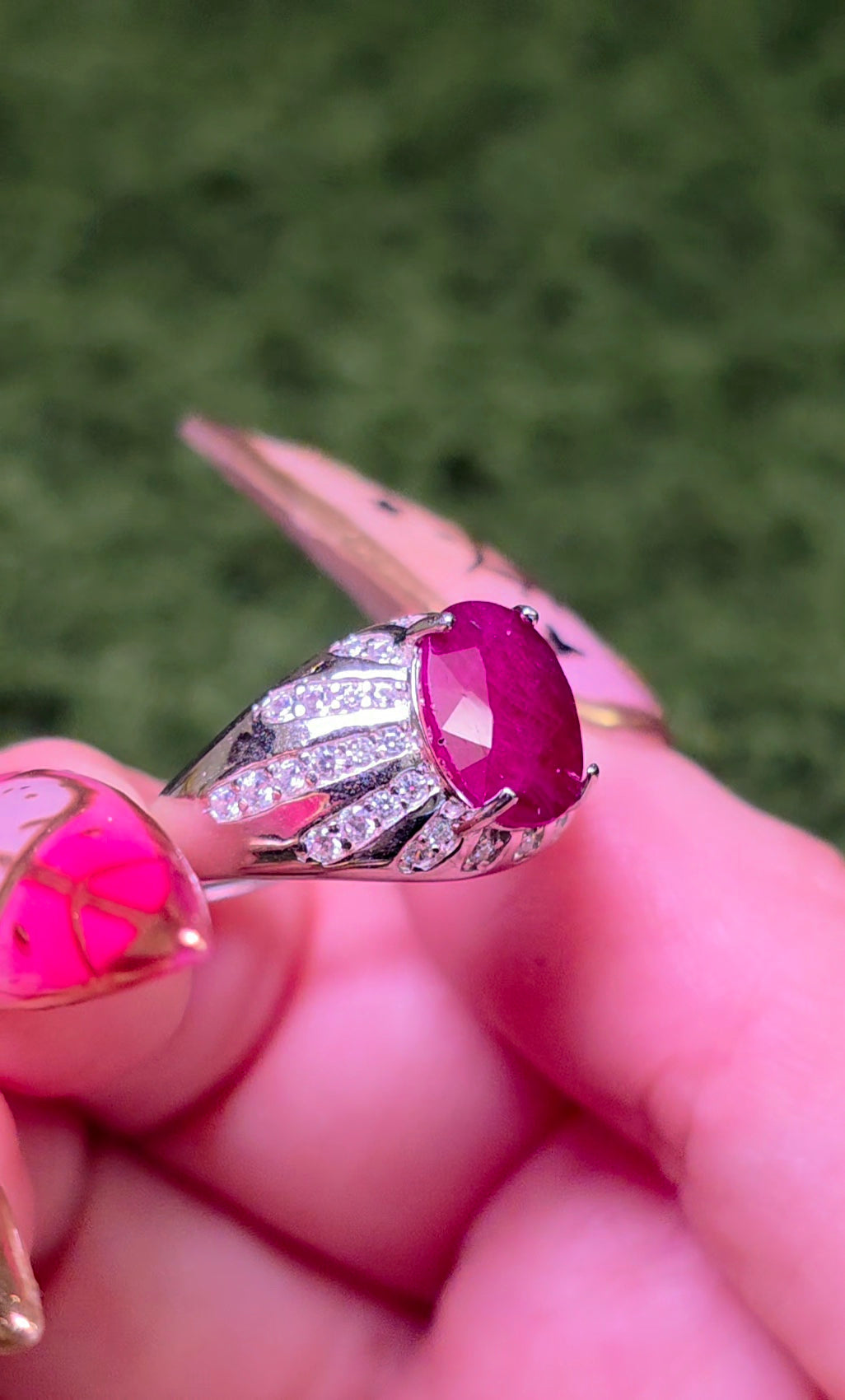 Natural Ruby Statement Ring