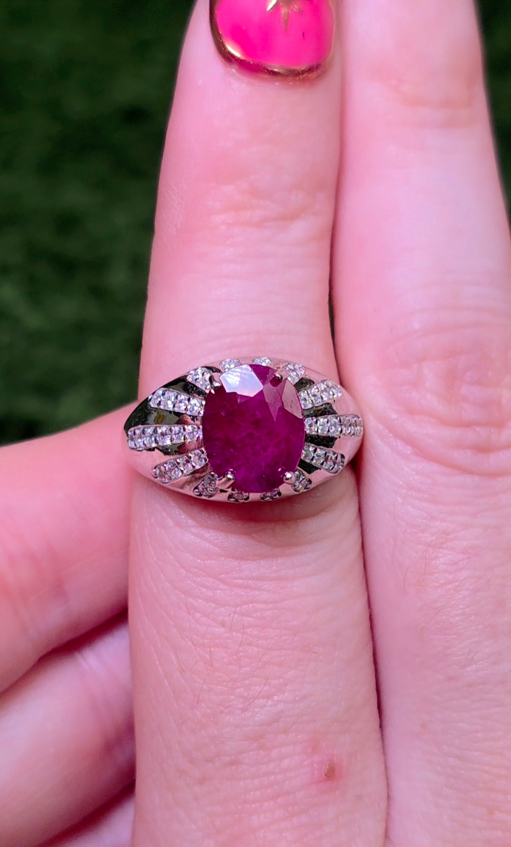Natural Ruby Statement Ring