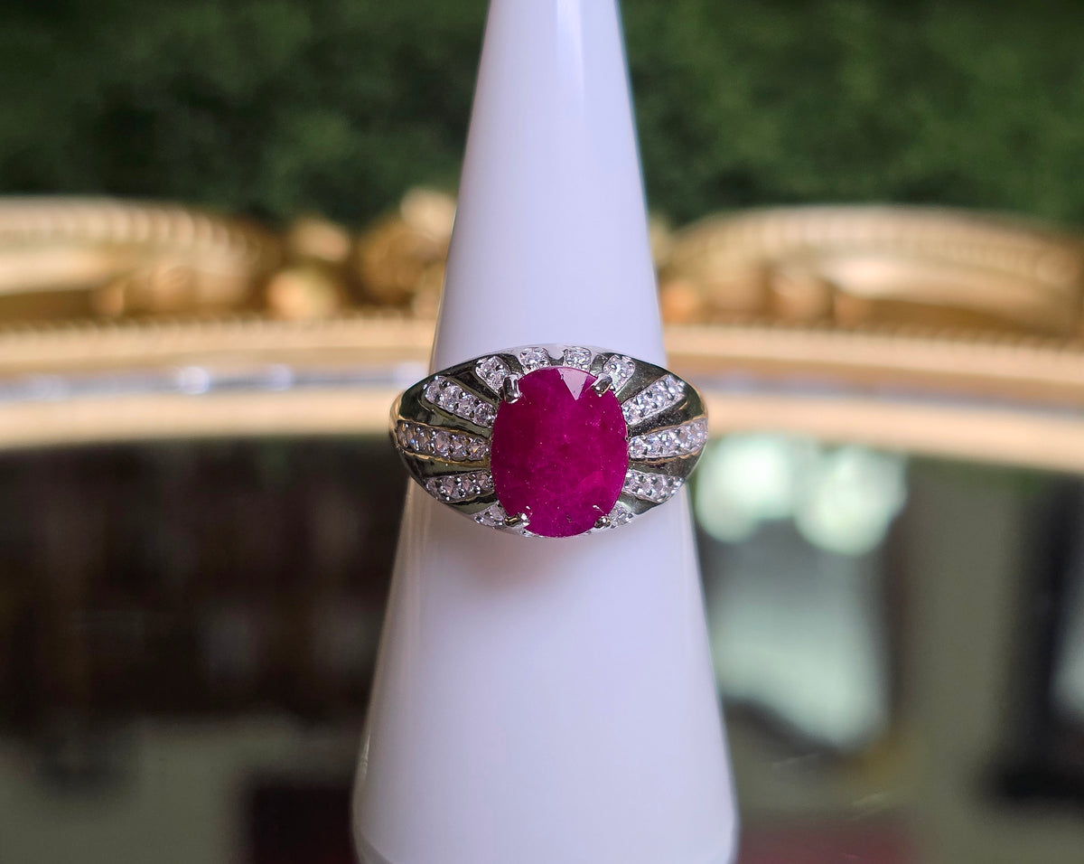 Natural Ruby Statement Ring