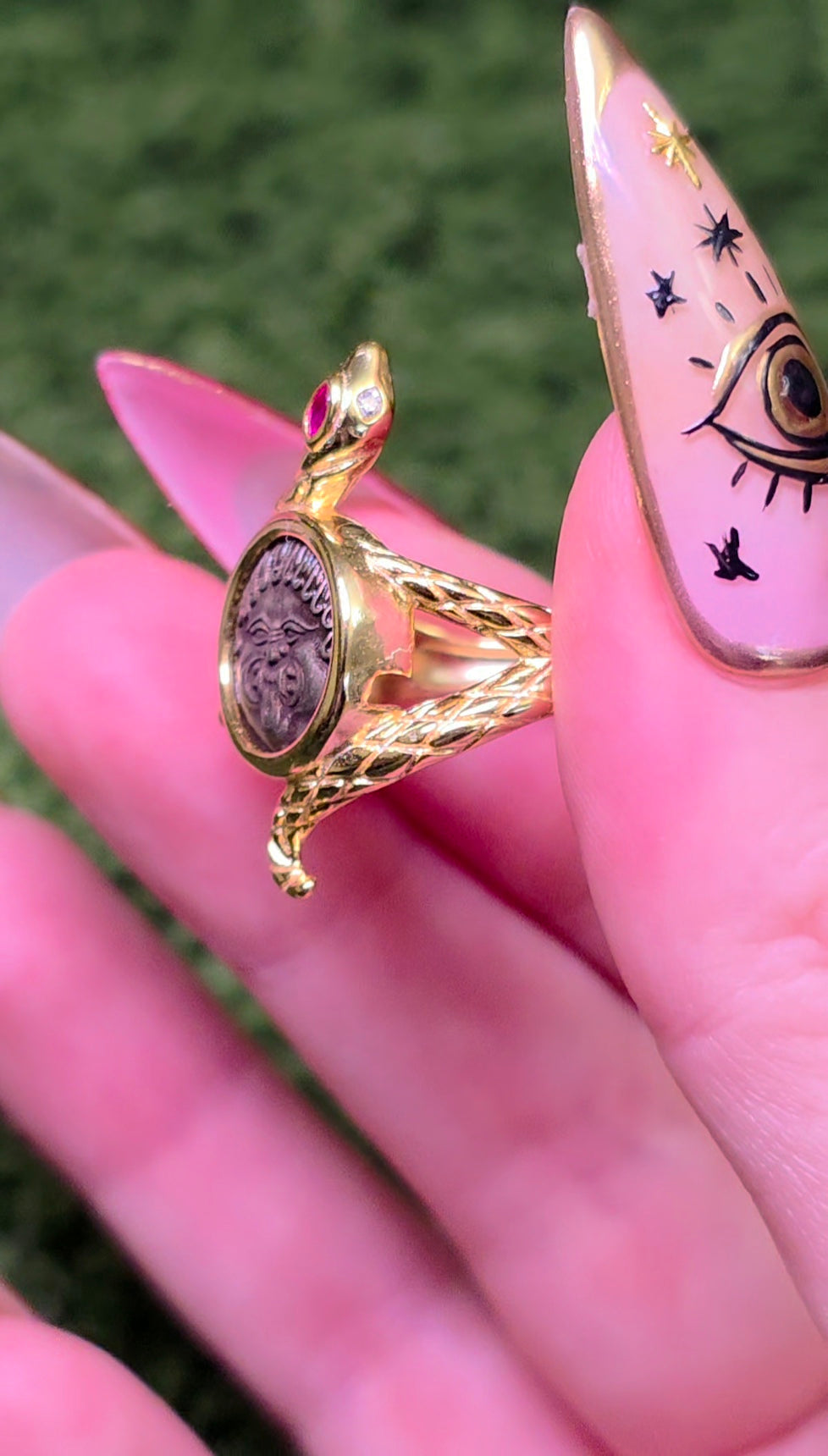 Ruby Gorgon Ring