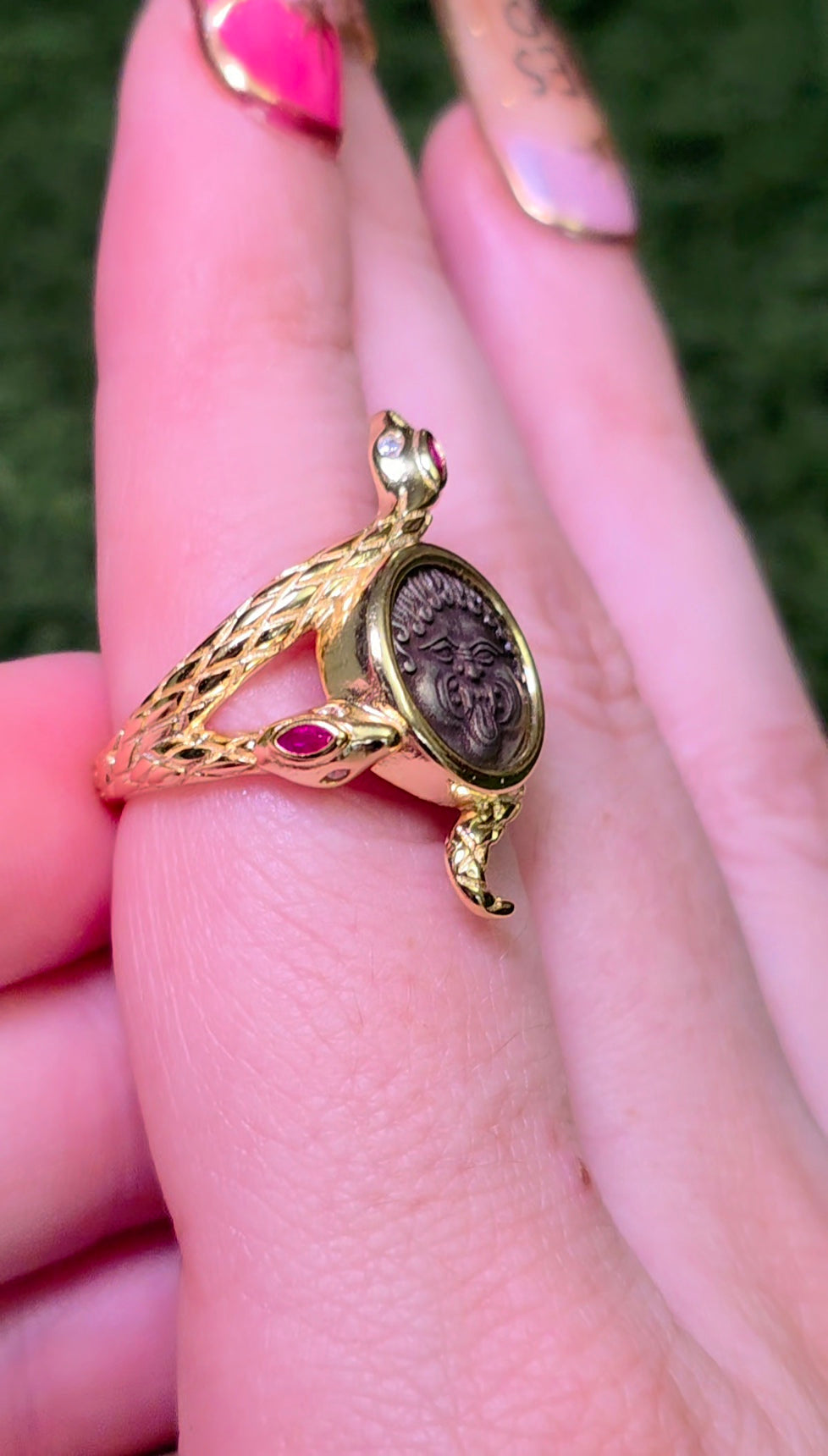 Ruby Gorgon Ring