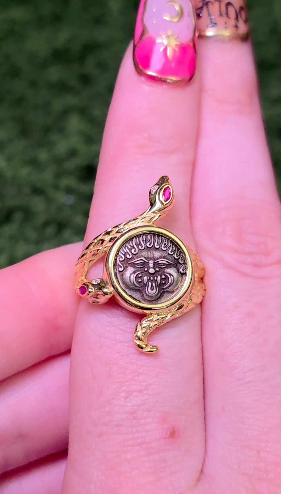 Ruby Gorgon Ring