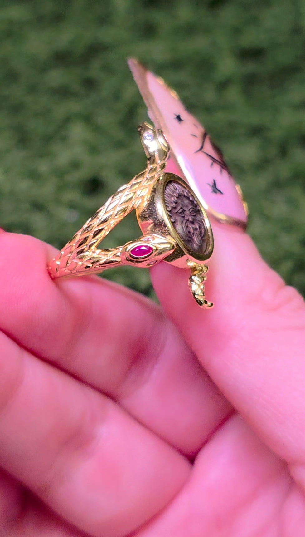 Ruby Gorgon Ring