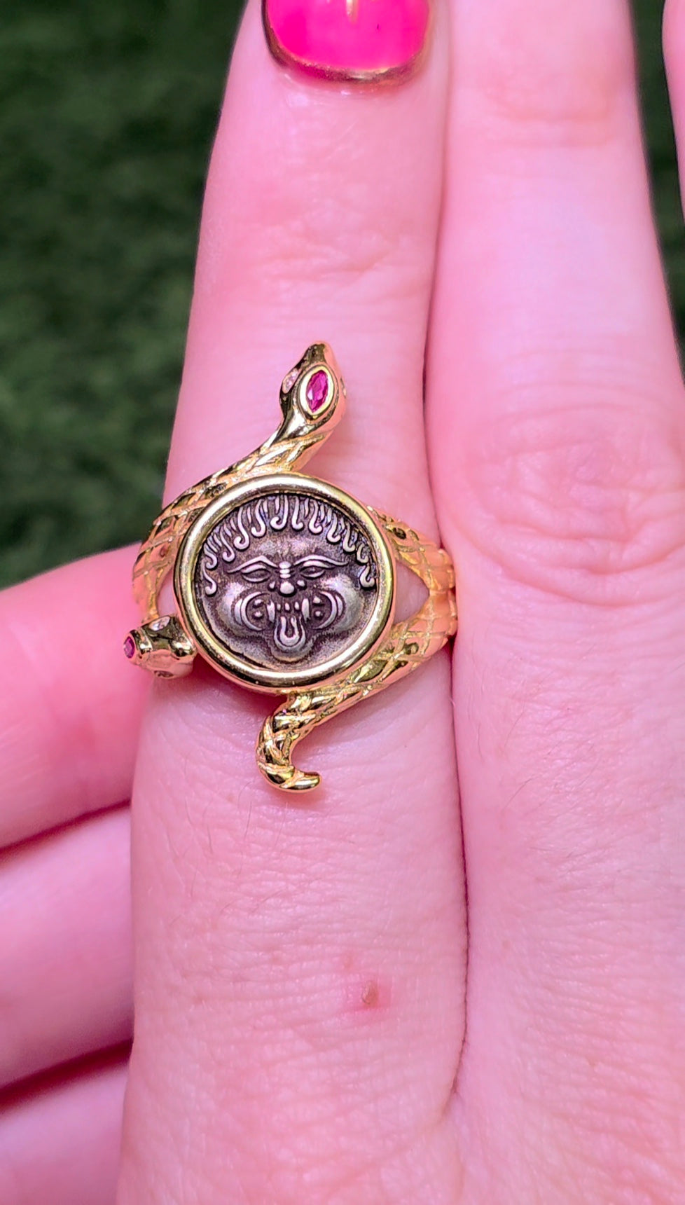 Ruby Gorgon Ring