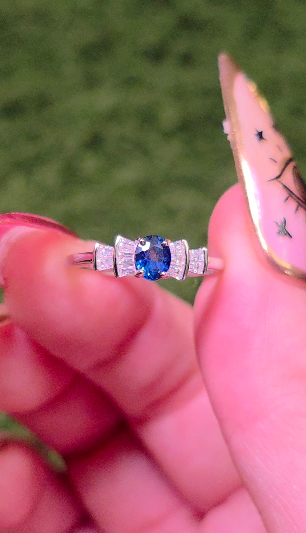 Dainty Sapphire Ring A