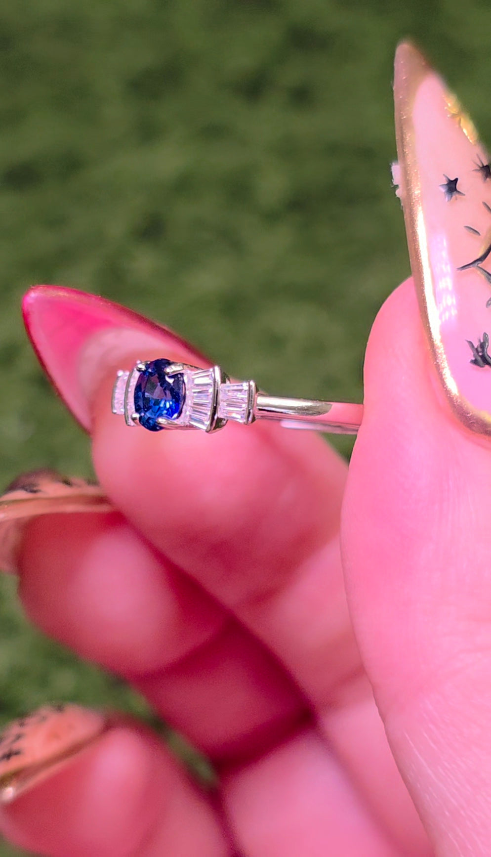 Dainty Sapphire Ring A