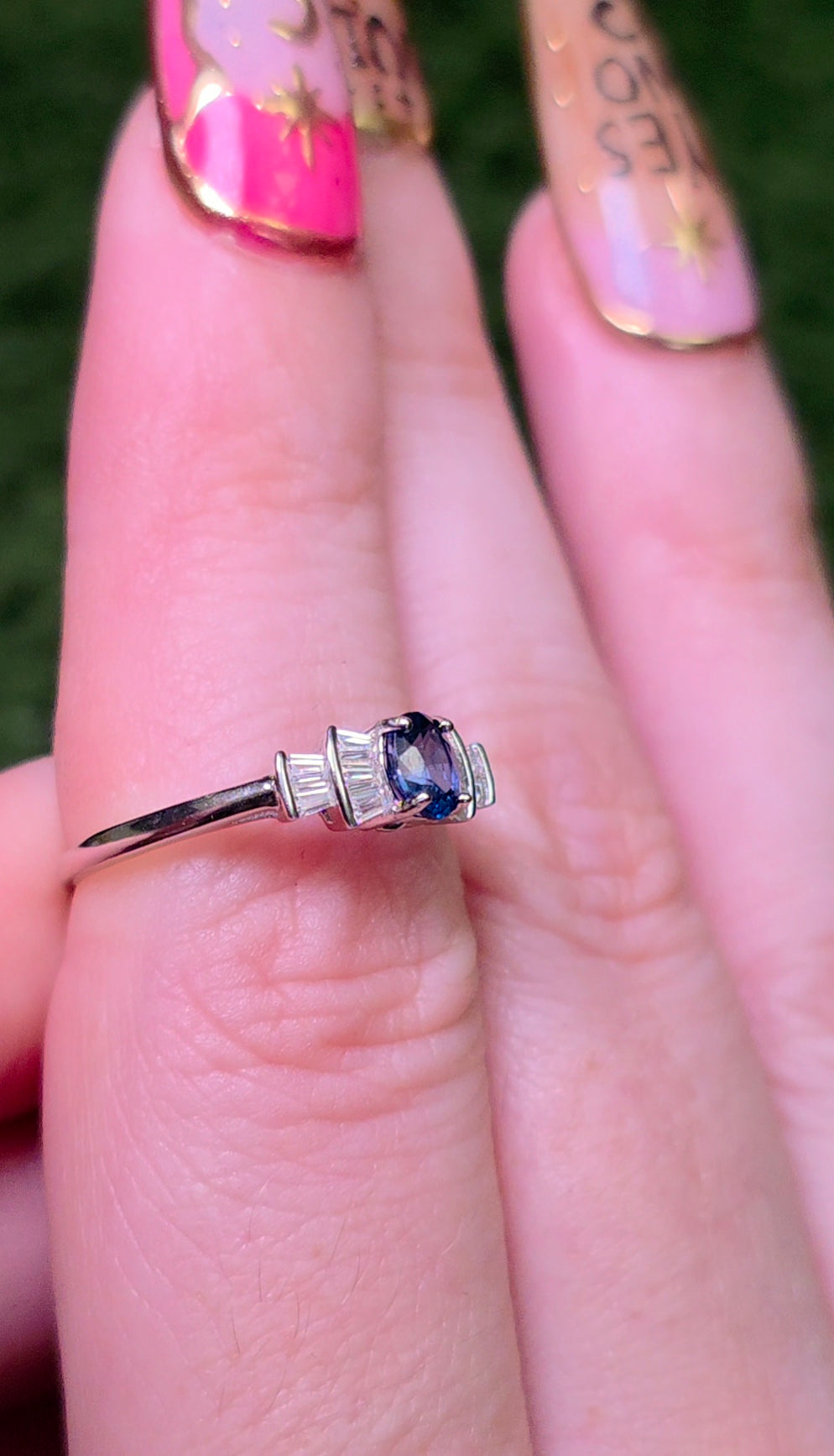 Dainty Sapphire Ring A