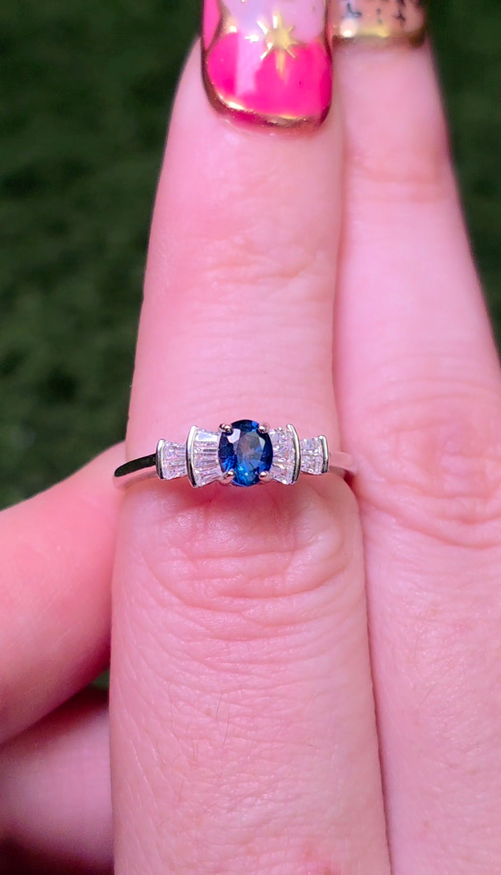 Dainty Sapphire Ring A