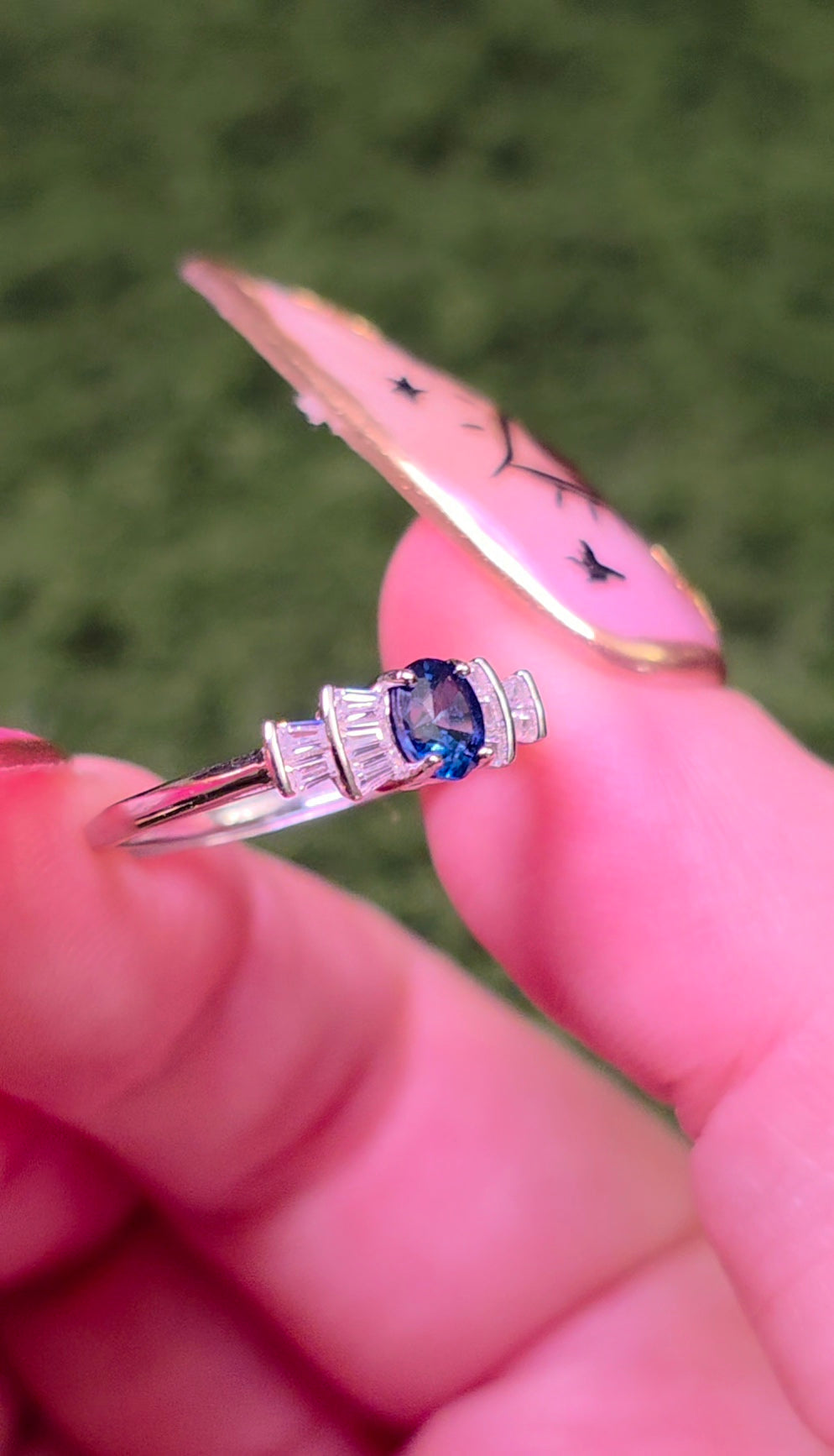 Dainty Sapphire Ring A