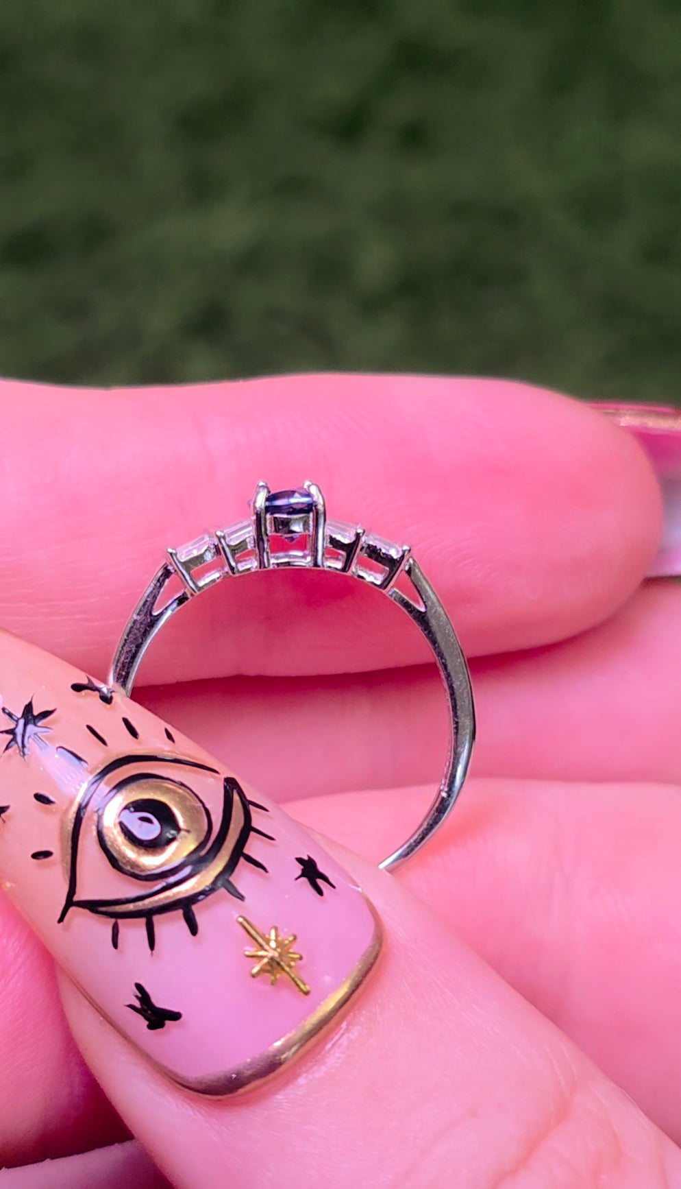 Dainty Sapphire Ring A