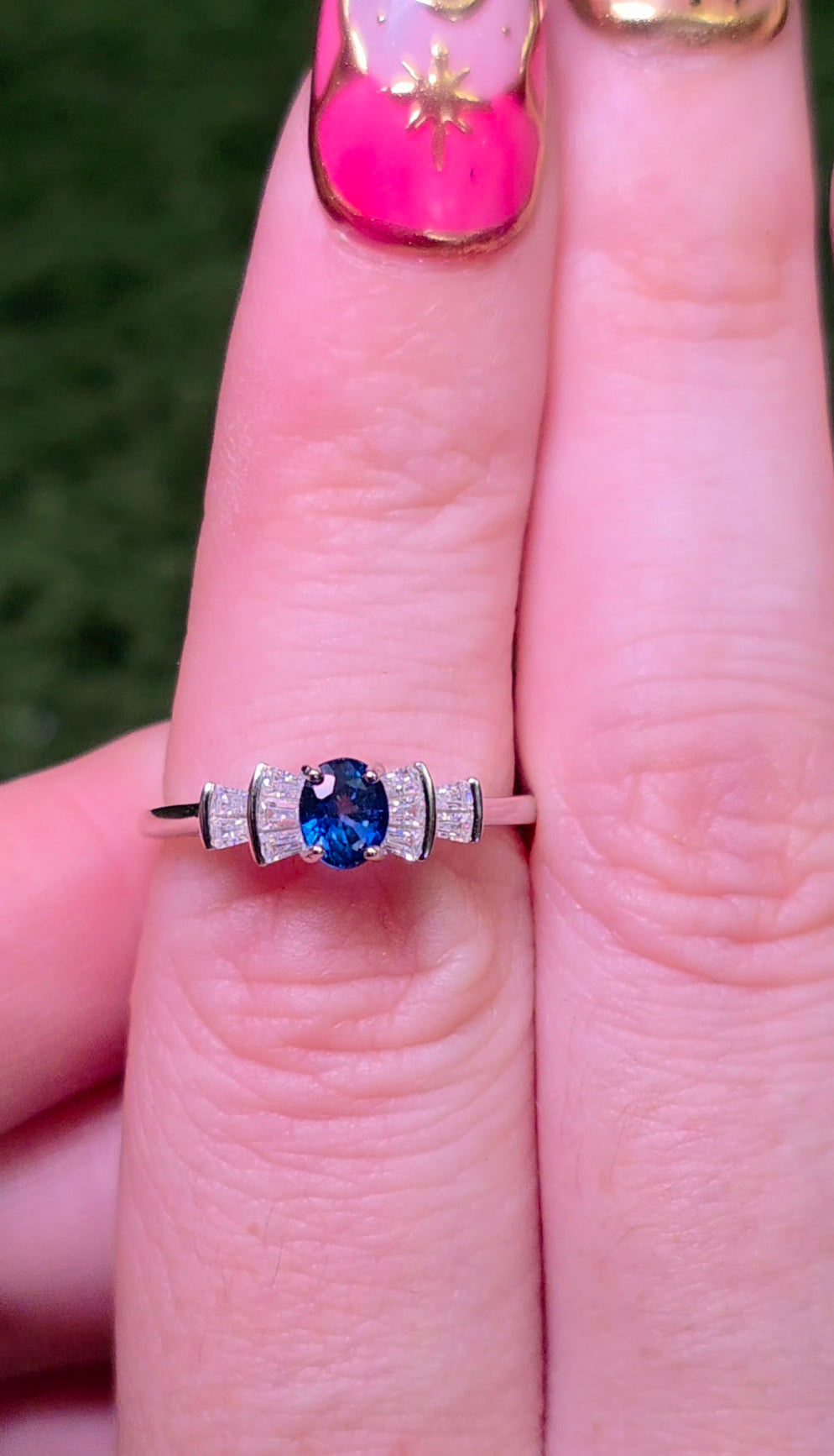Dainty Sapphire Ring A