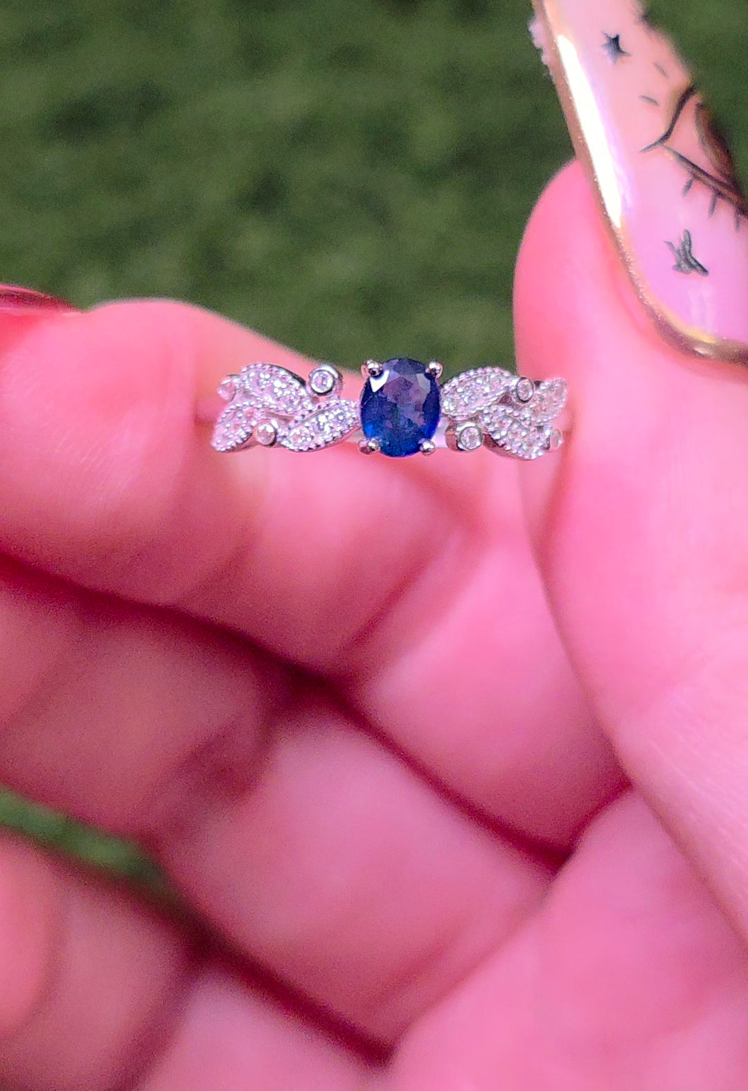 Dainty Sapphire Ring B