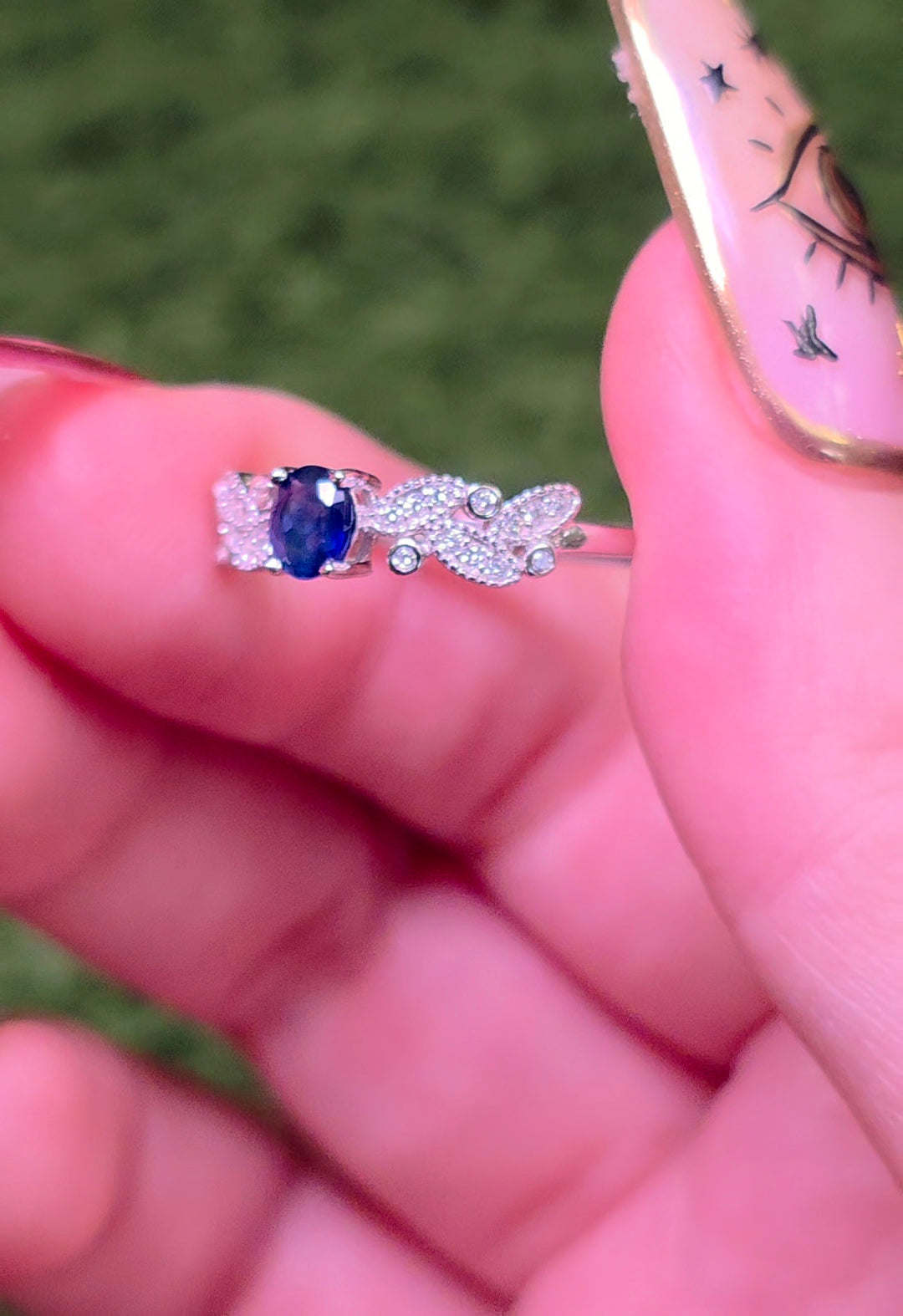Dainty Sapphire Ring B